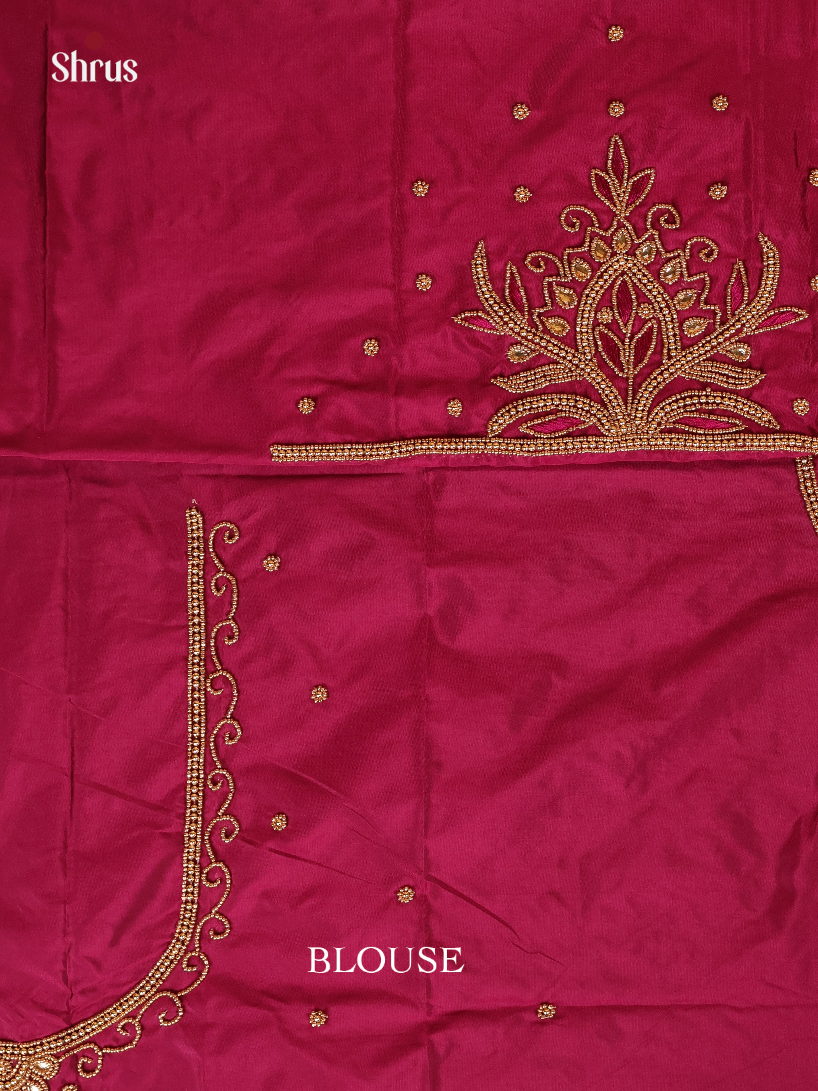 WIne - Aari Blouse - Shop on Shrus.com