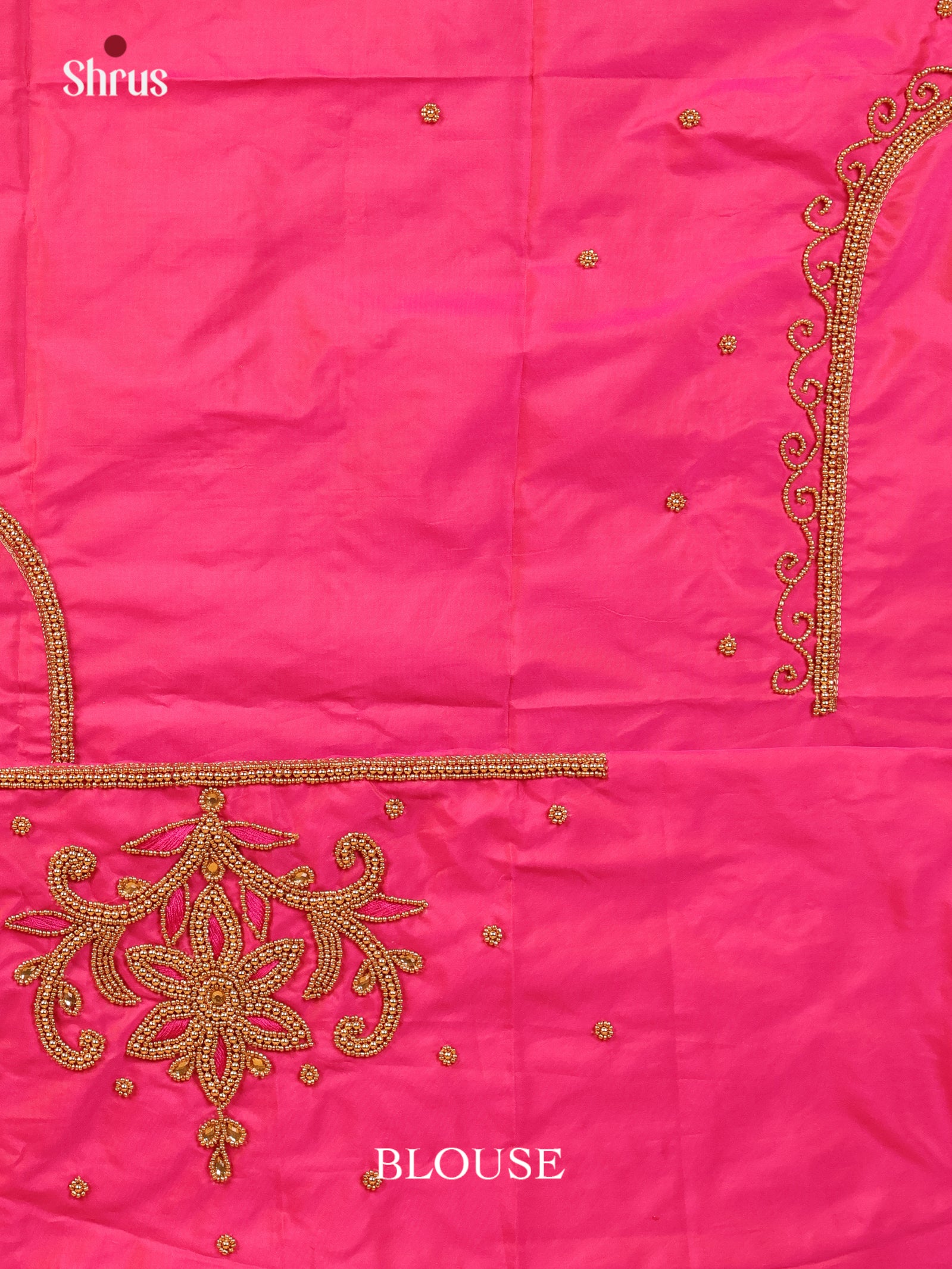 Pink - Aari Blouse - Shop on Shrus.com