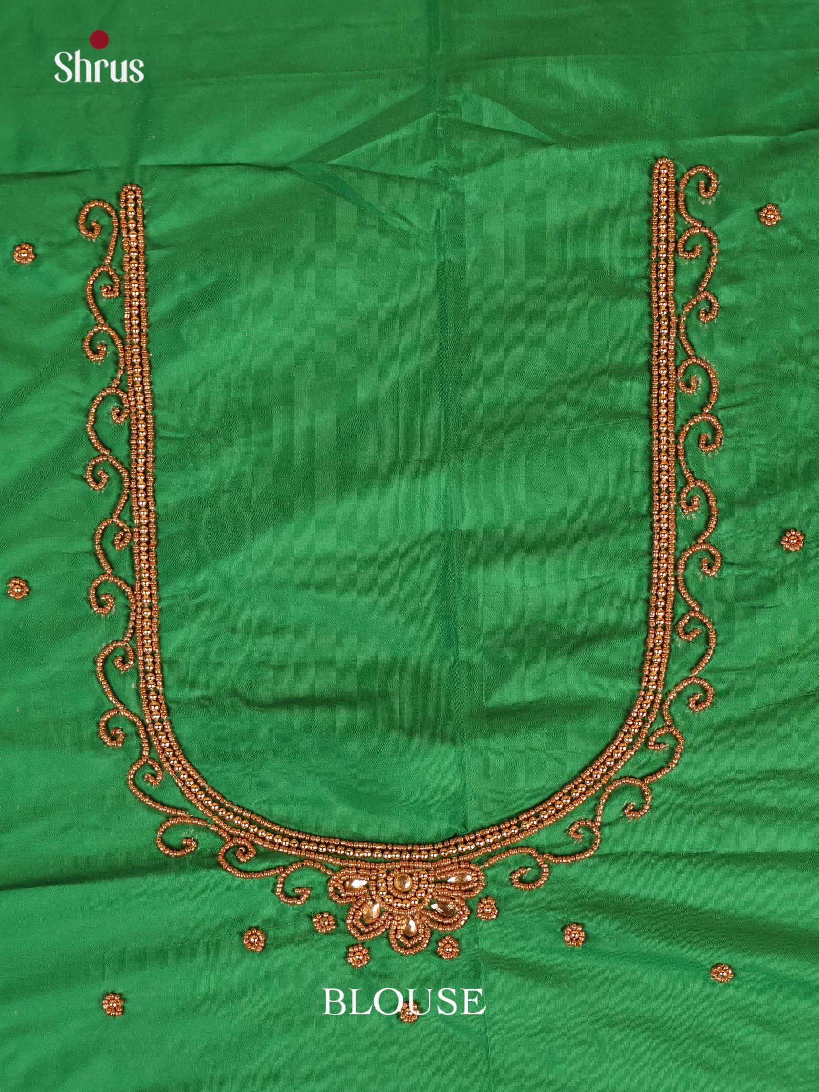 Green - Aari Blouse - Shop on Shrus.com