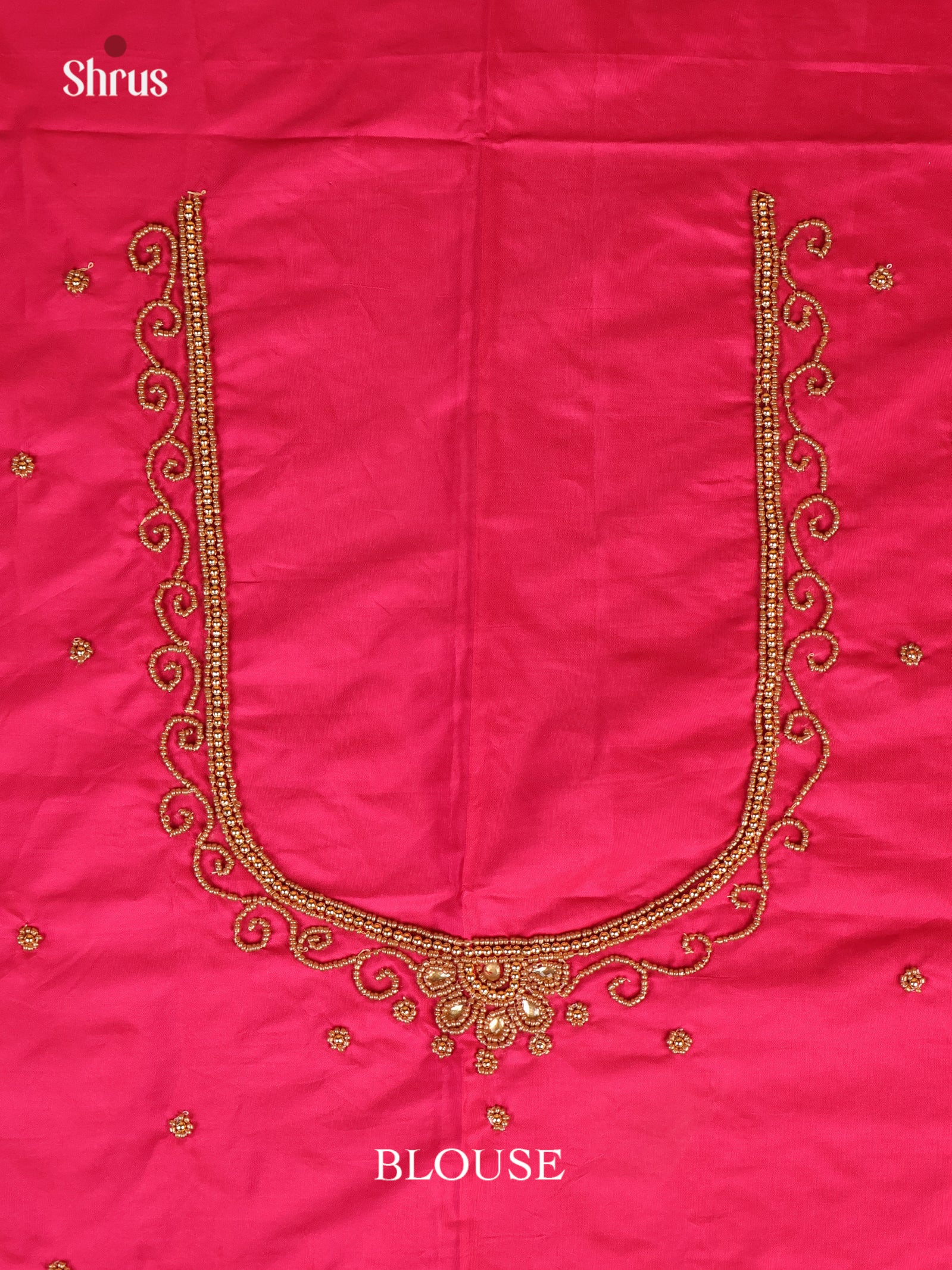Pink - Aari Blouse - Shop on Shrus.com
