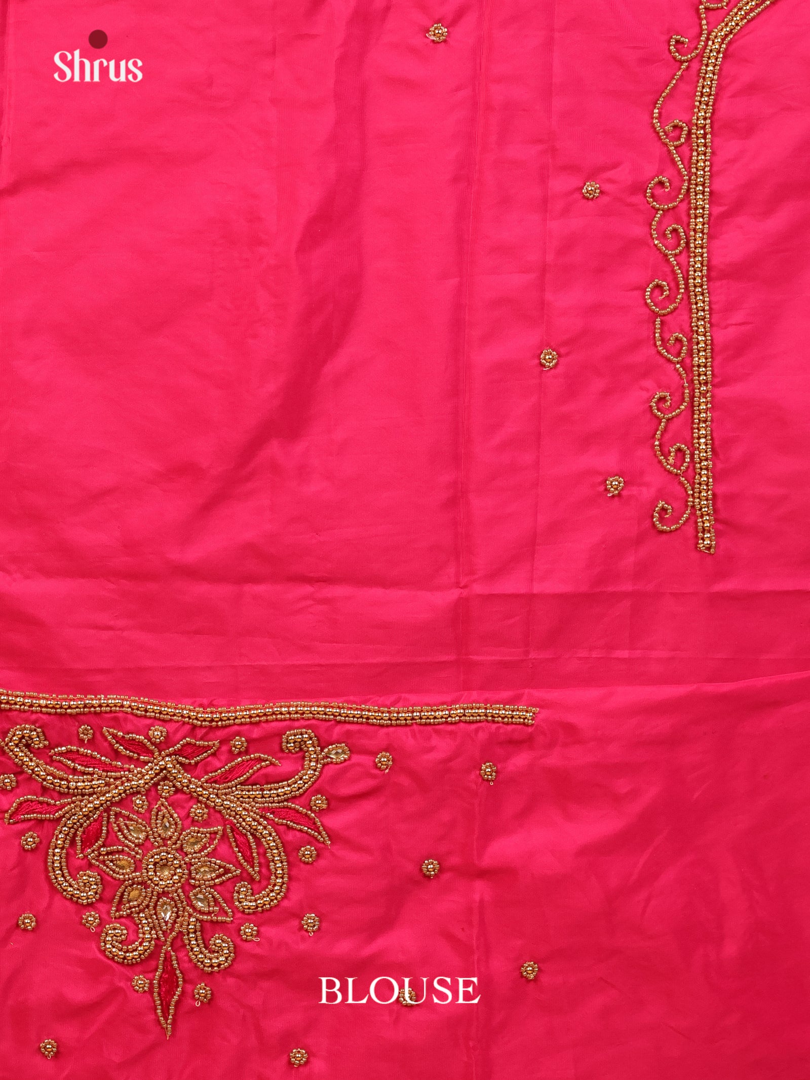 Pink - Aari Blouse - Shop on Shrus.com