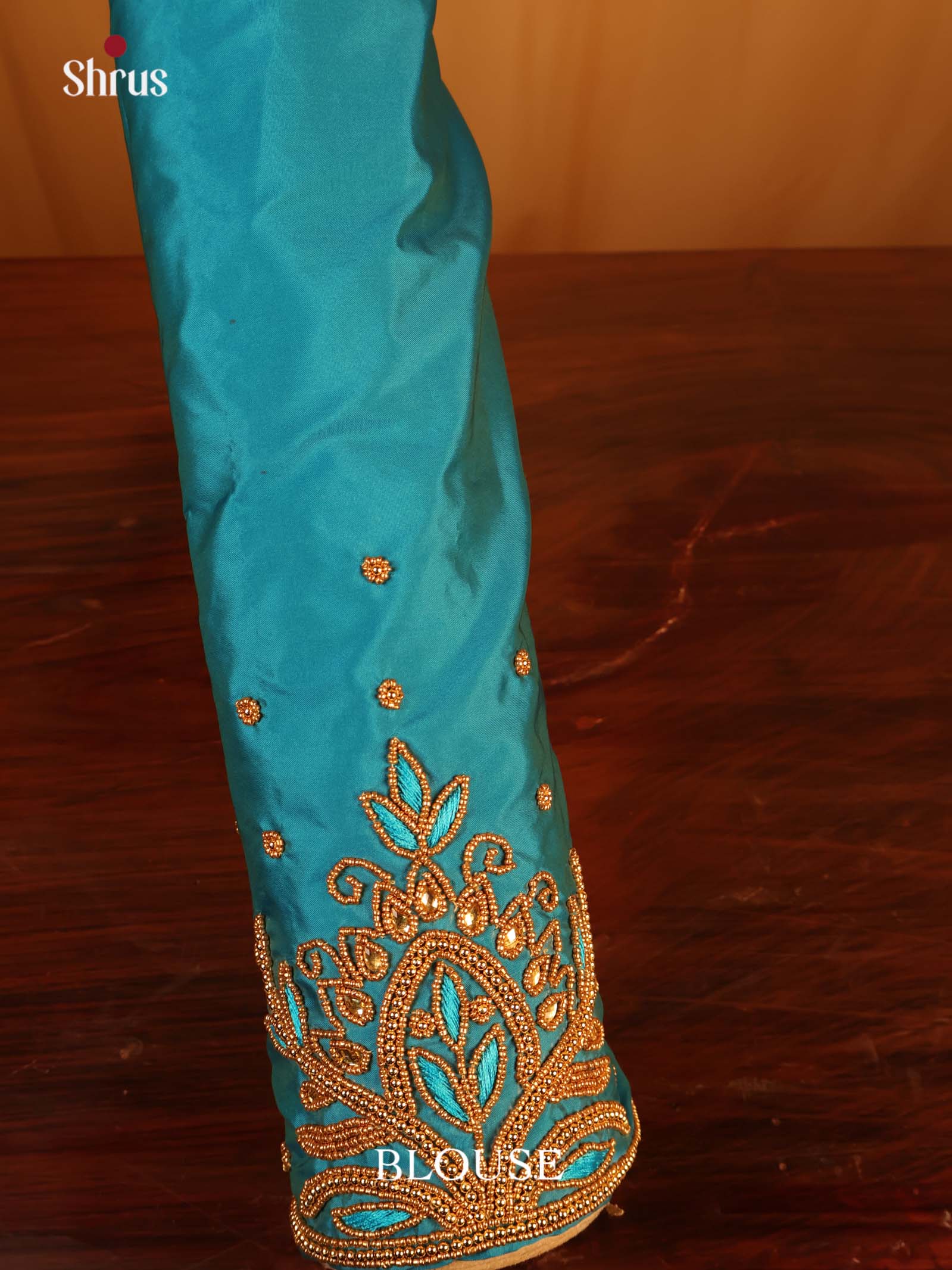 Teal - Aari Blouse - Shop on Shrus.com
