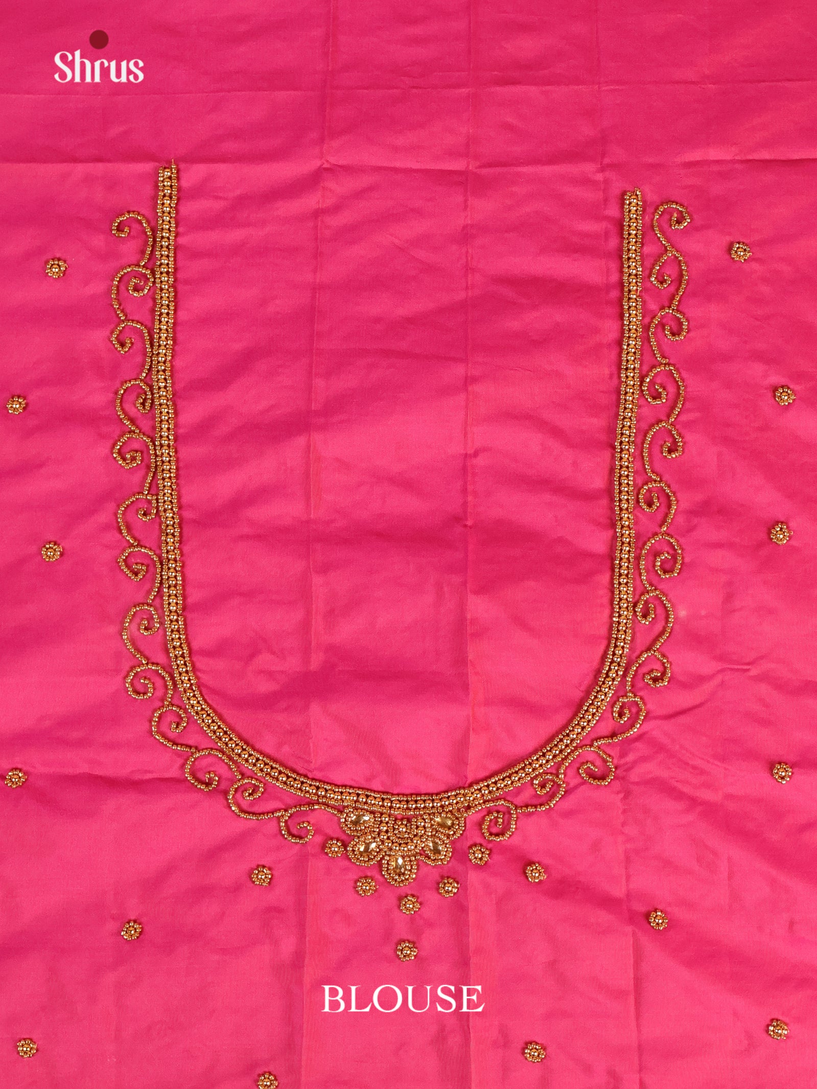 Pink - Aari Blouse - Shop on Shrus.com