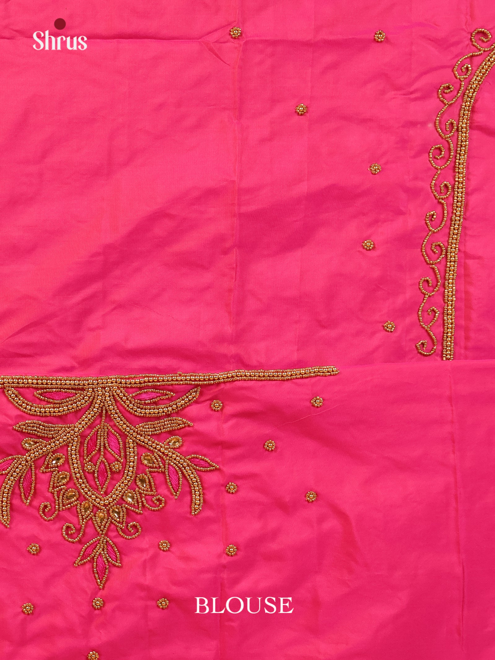Pink - Aari Blouse - Shop on Shrus.com