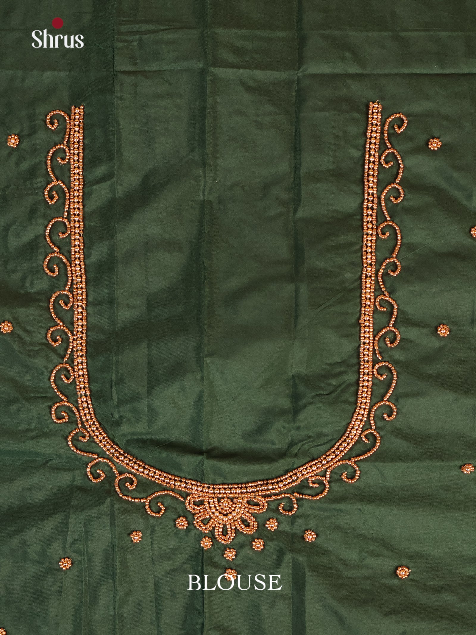 green - Aari Blouse - Shop on Shrus.com