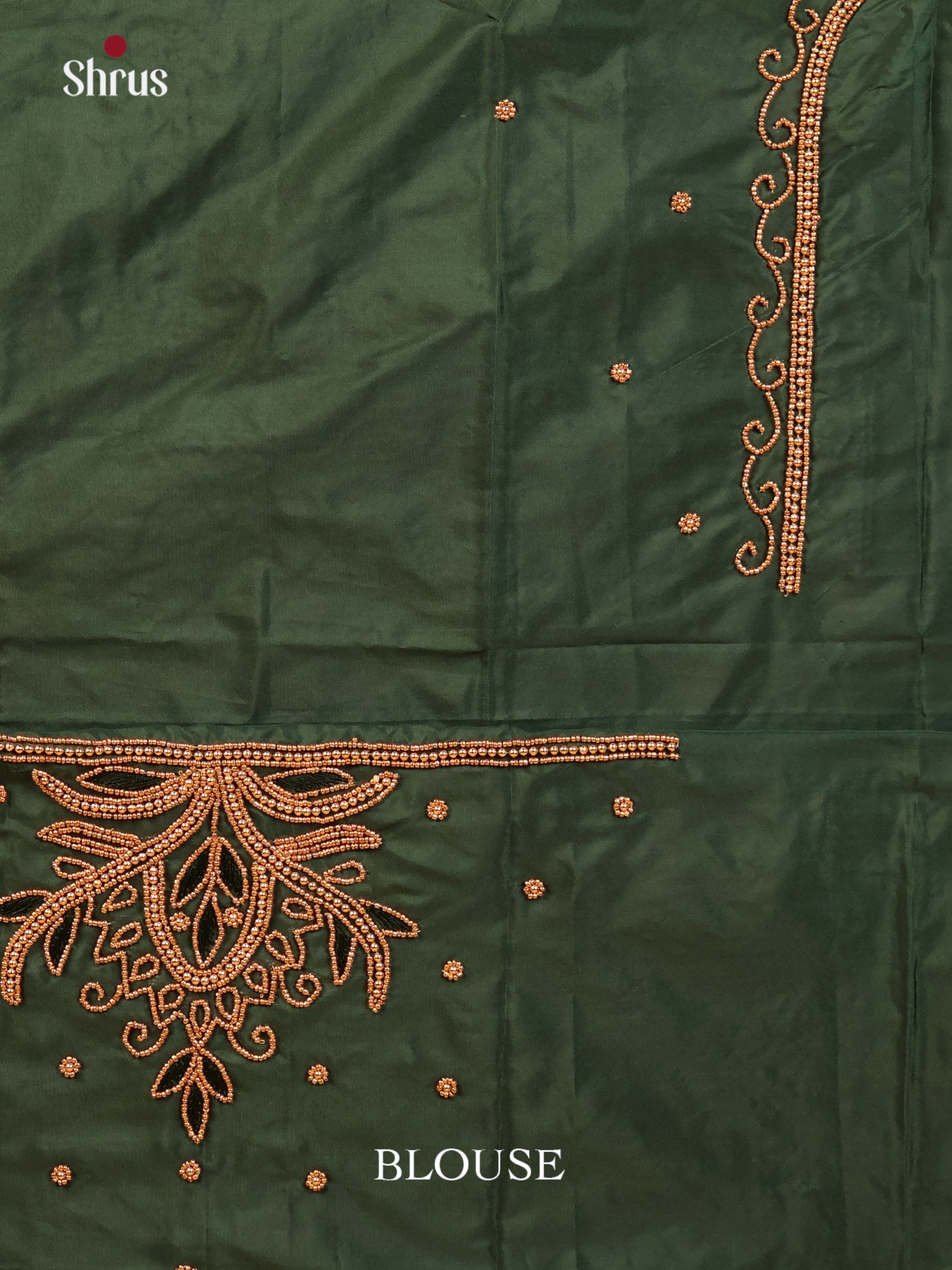 green - Aari Blouse - Shop on Shrus.com