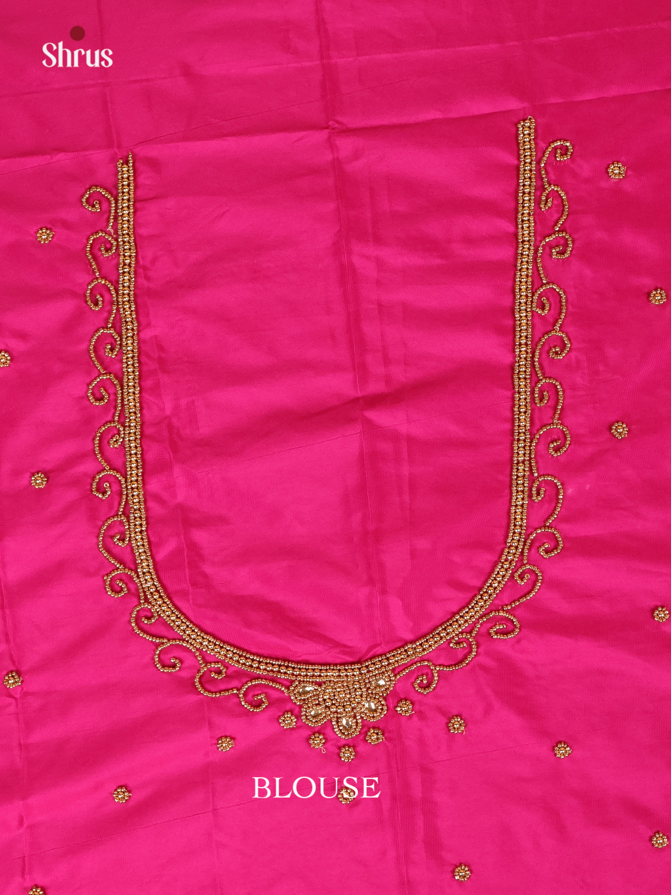 Pink - Aari Blouse - Shop on Shrus.com