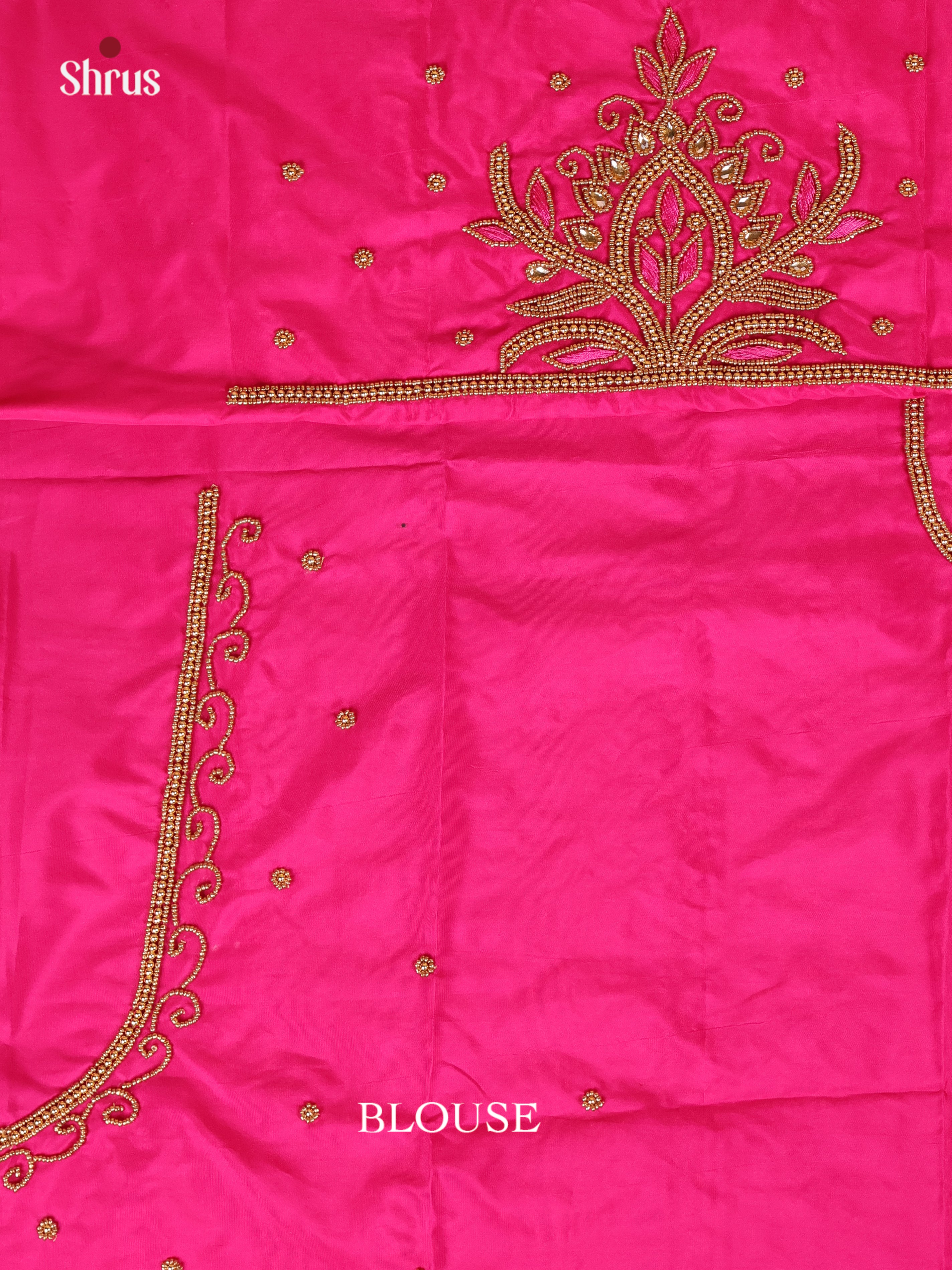 Pink - Aari Blouse - Shop on Shrus.com