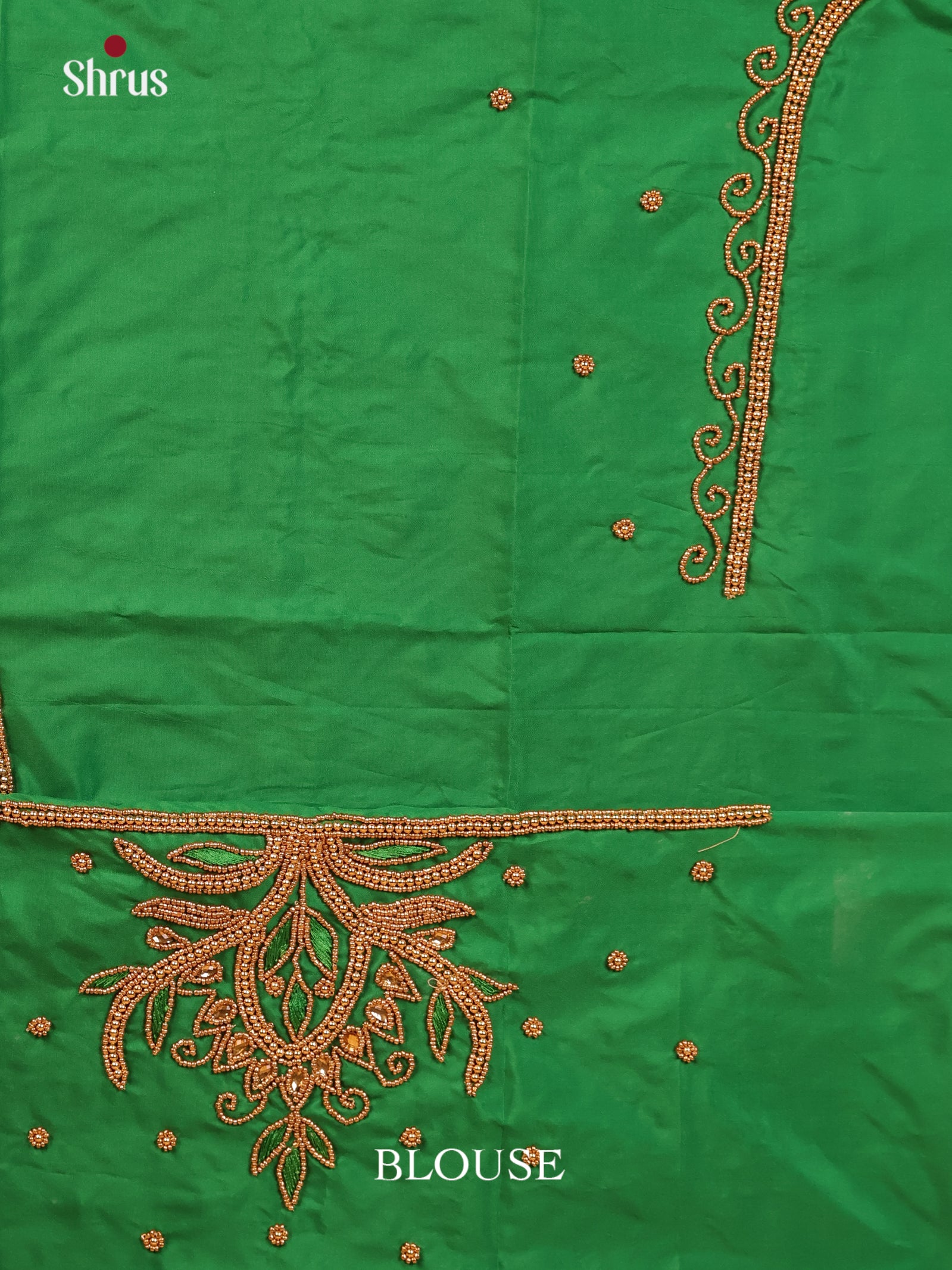 Green - Aari Blouse - Shop on Shrus.com