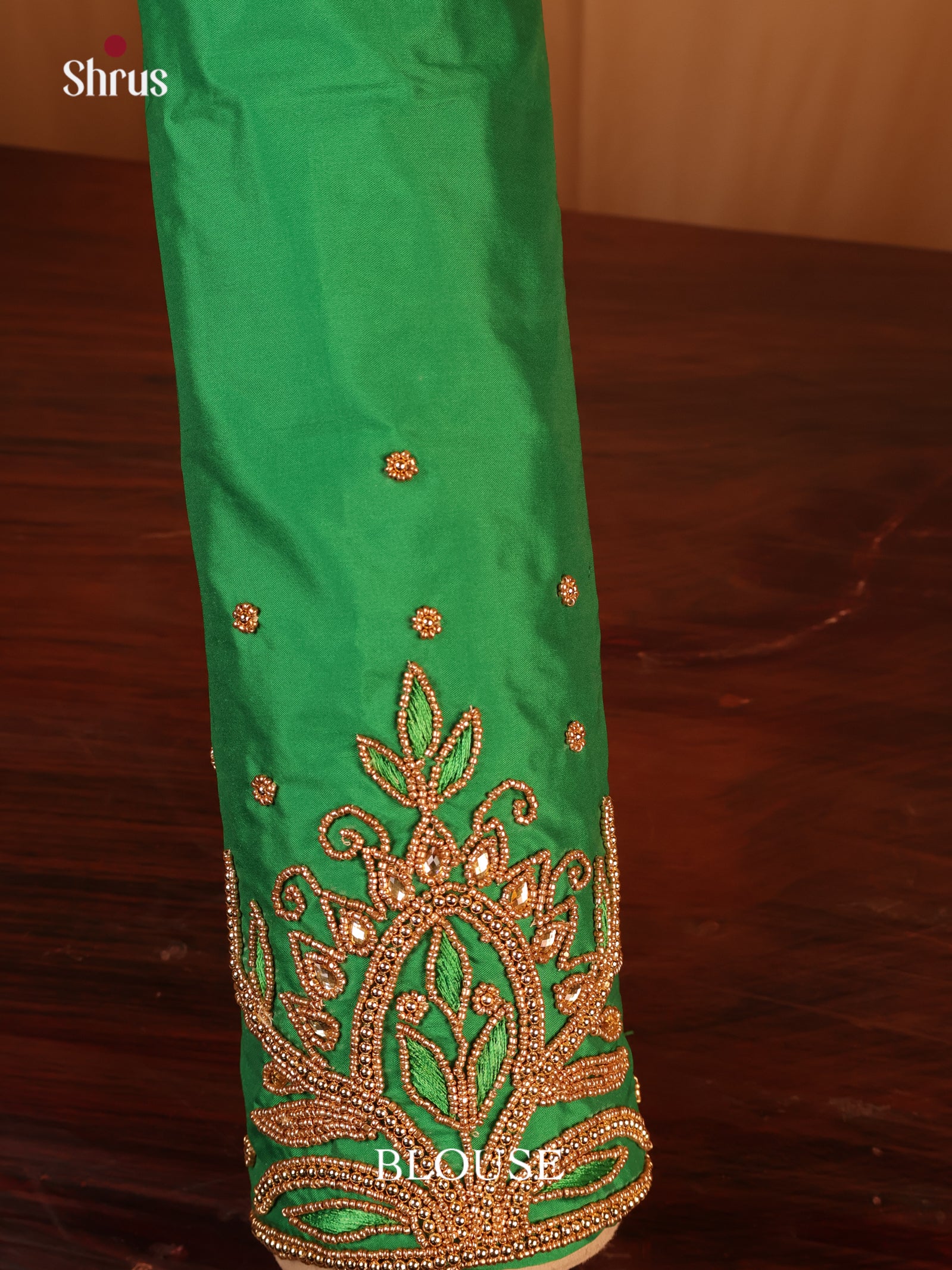 Green - Aari Blouse - Shop on Shrus.com