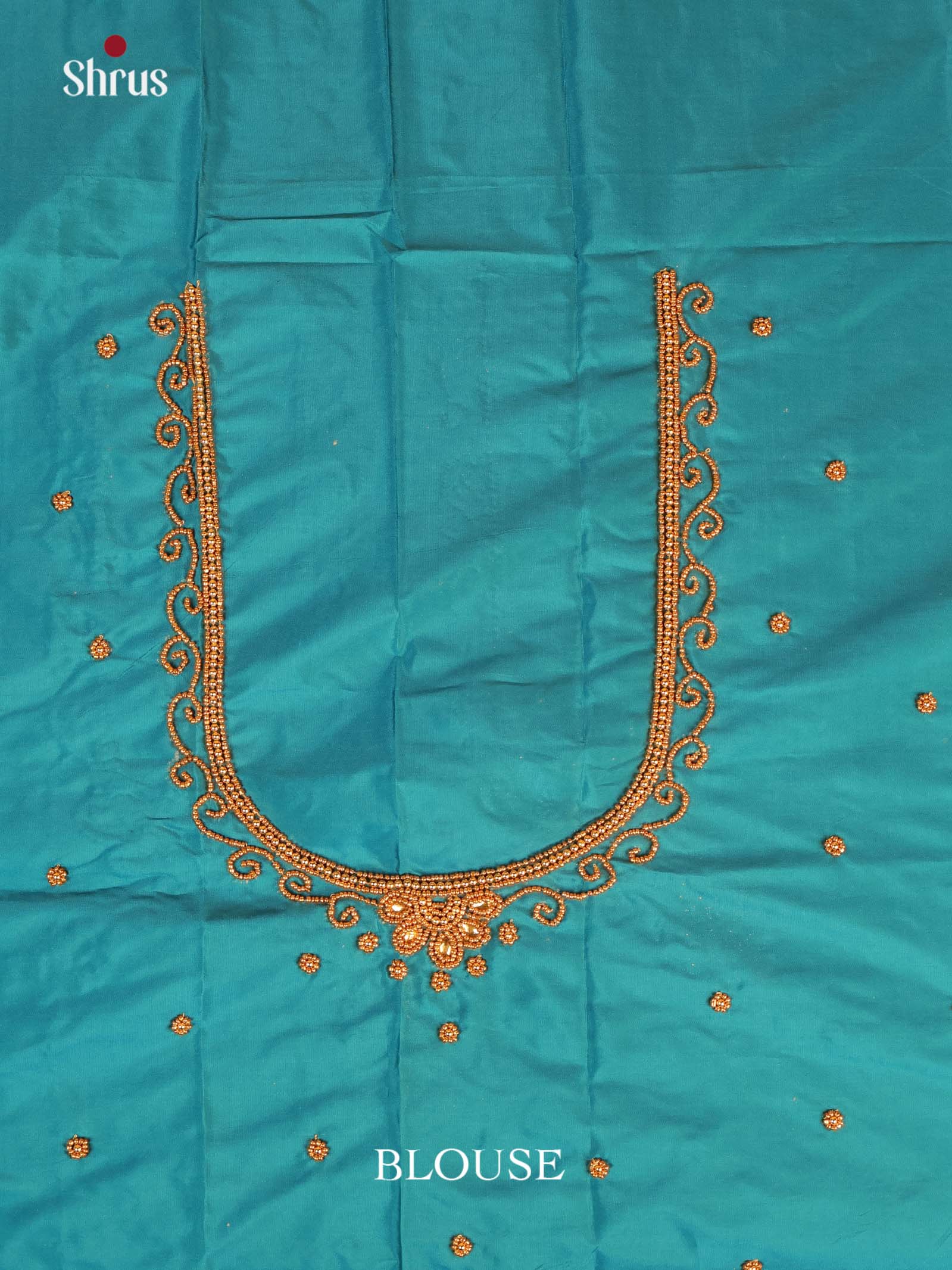 Teal - Aari Blouse - Shop on Shrus.com