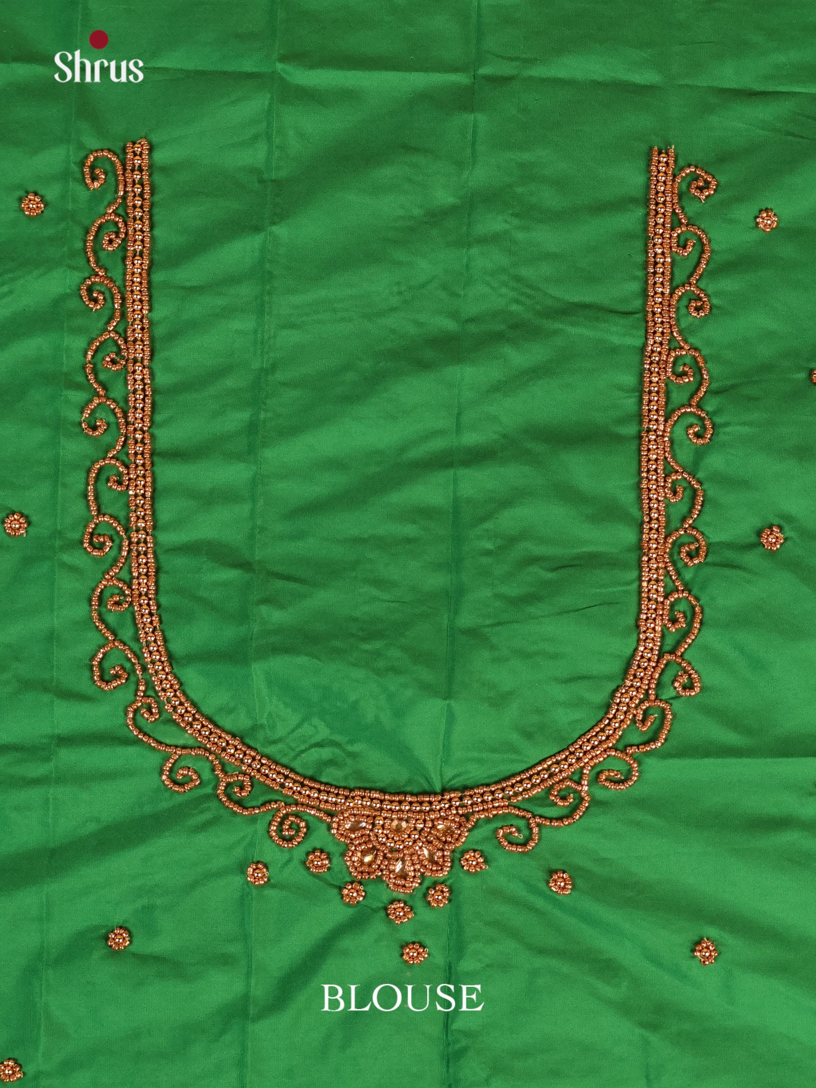 Green - Aari Blouse - Shop on Shrus.com