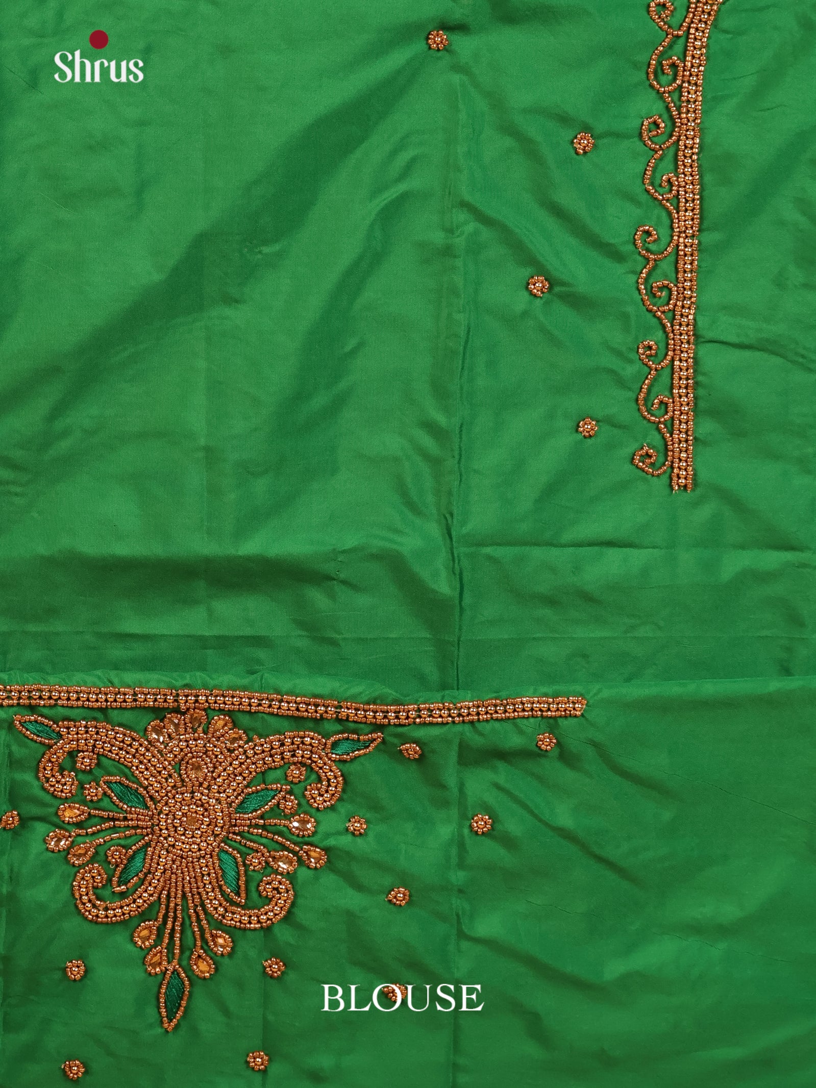 Green - Aari Blouse - Shop on Shrus.com