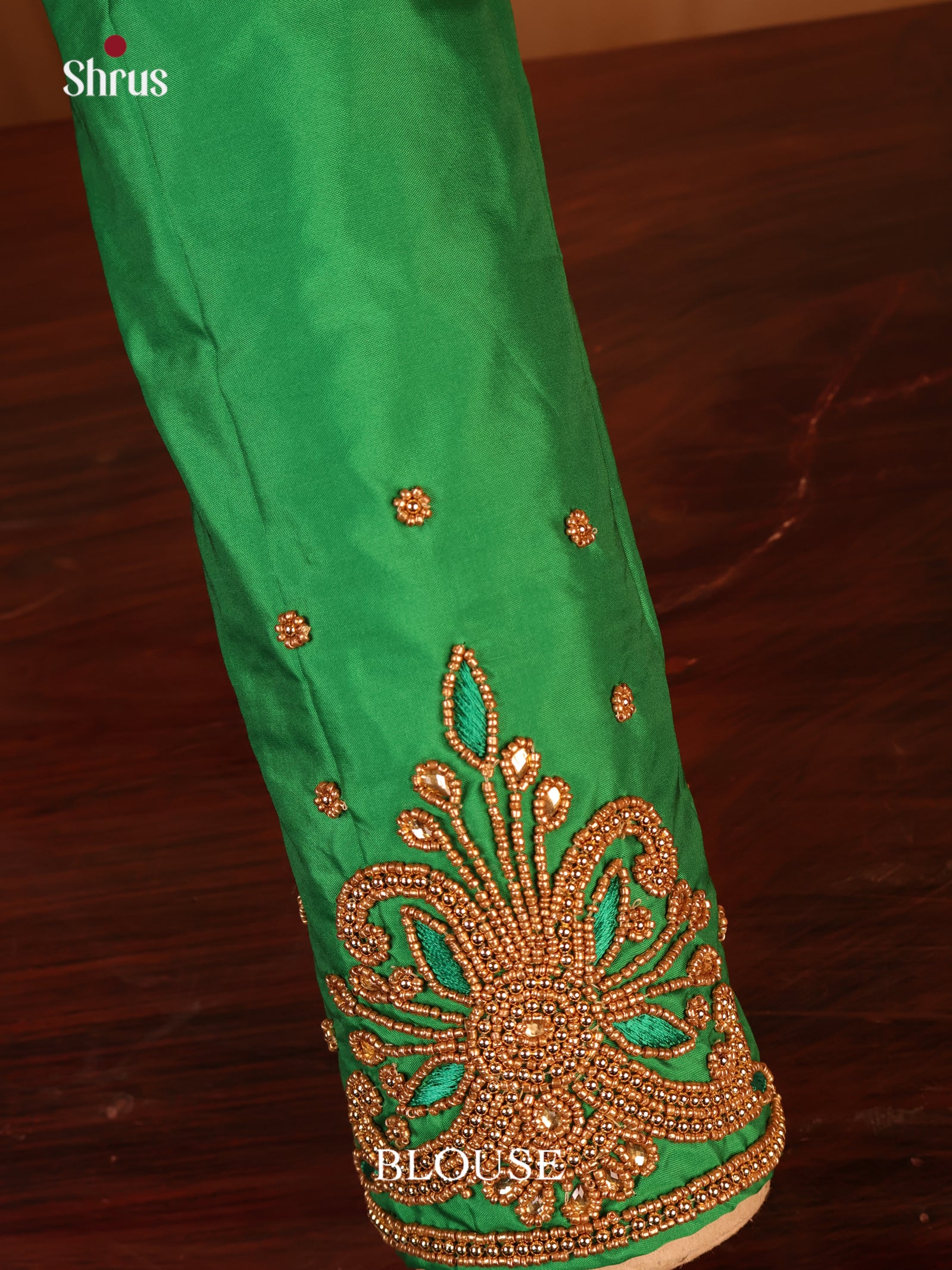 Green - Aari Blouse - Shop on Shrus.com