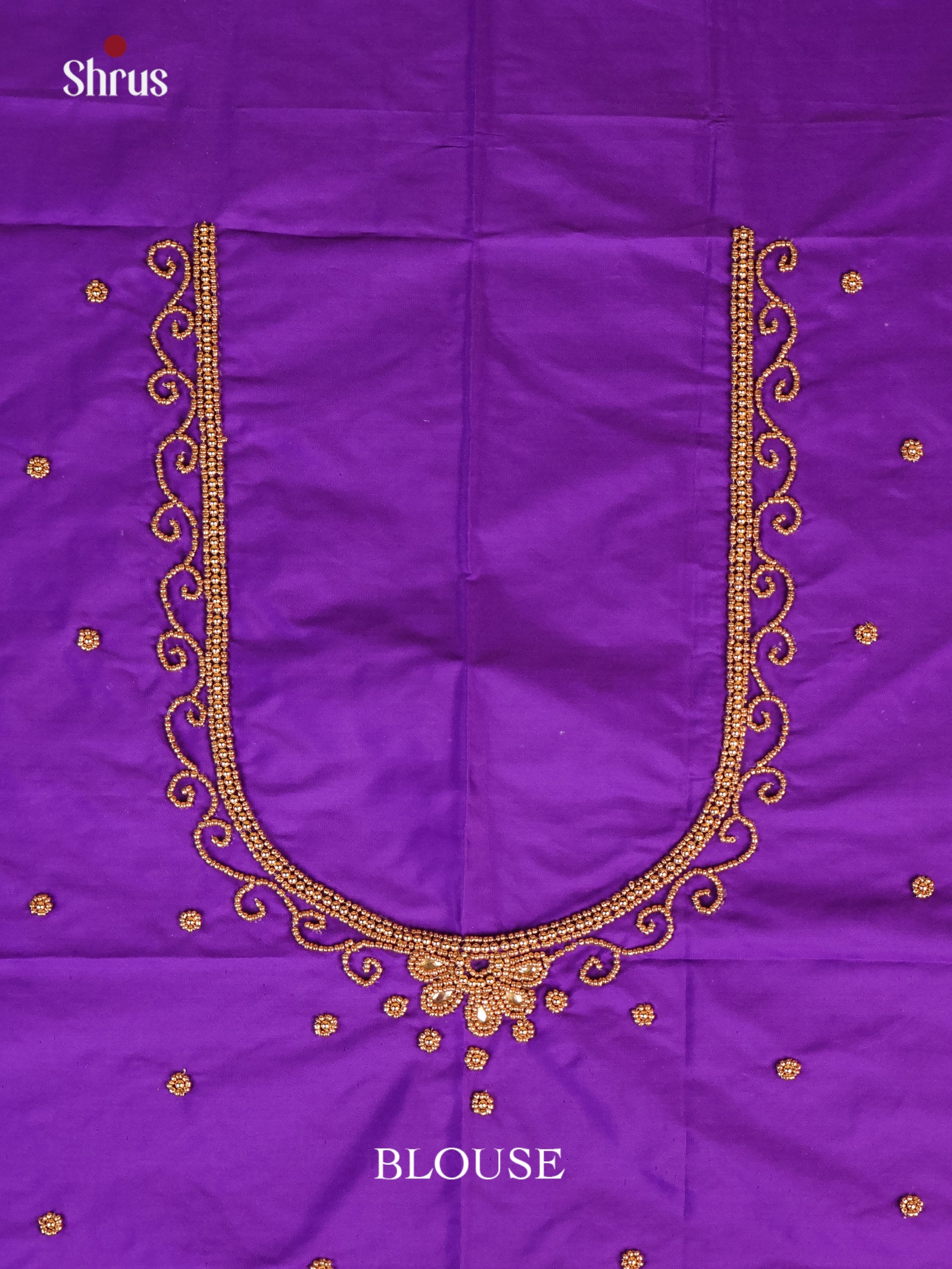 Purple - Aari Blouse - Shop on Shrus.com