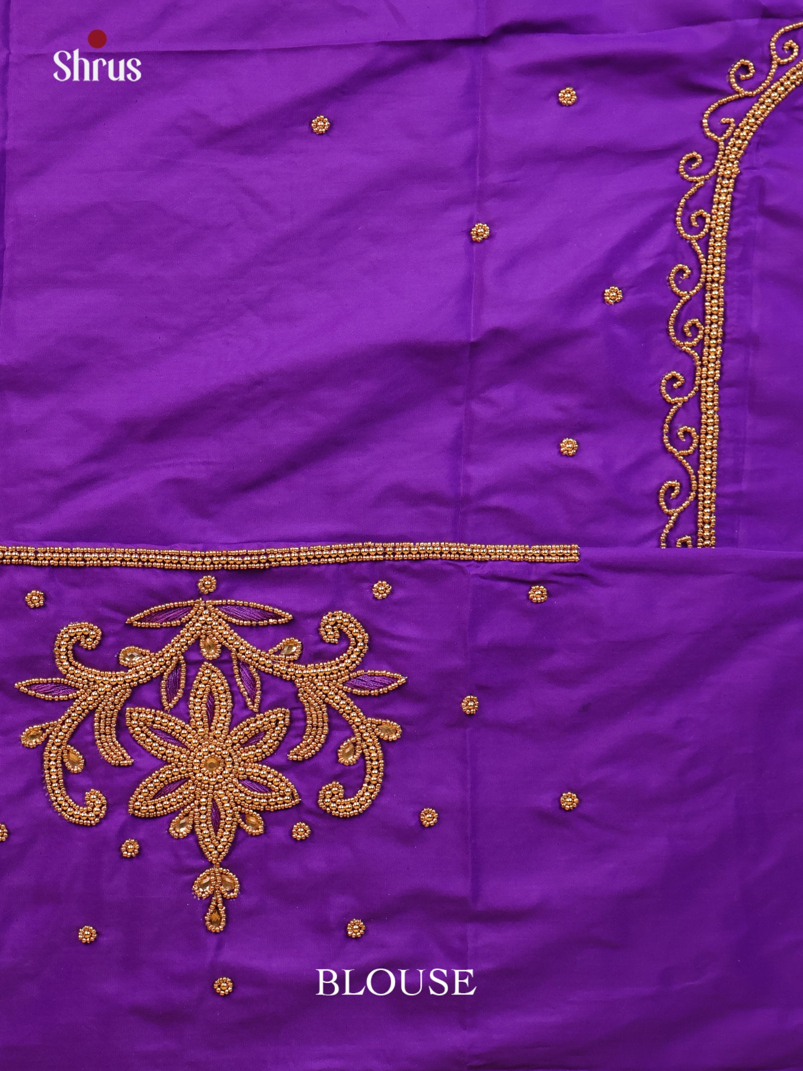 Purple - Aari Blouse - Shop on Shrus.com