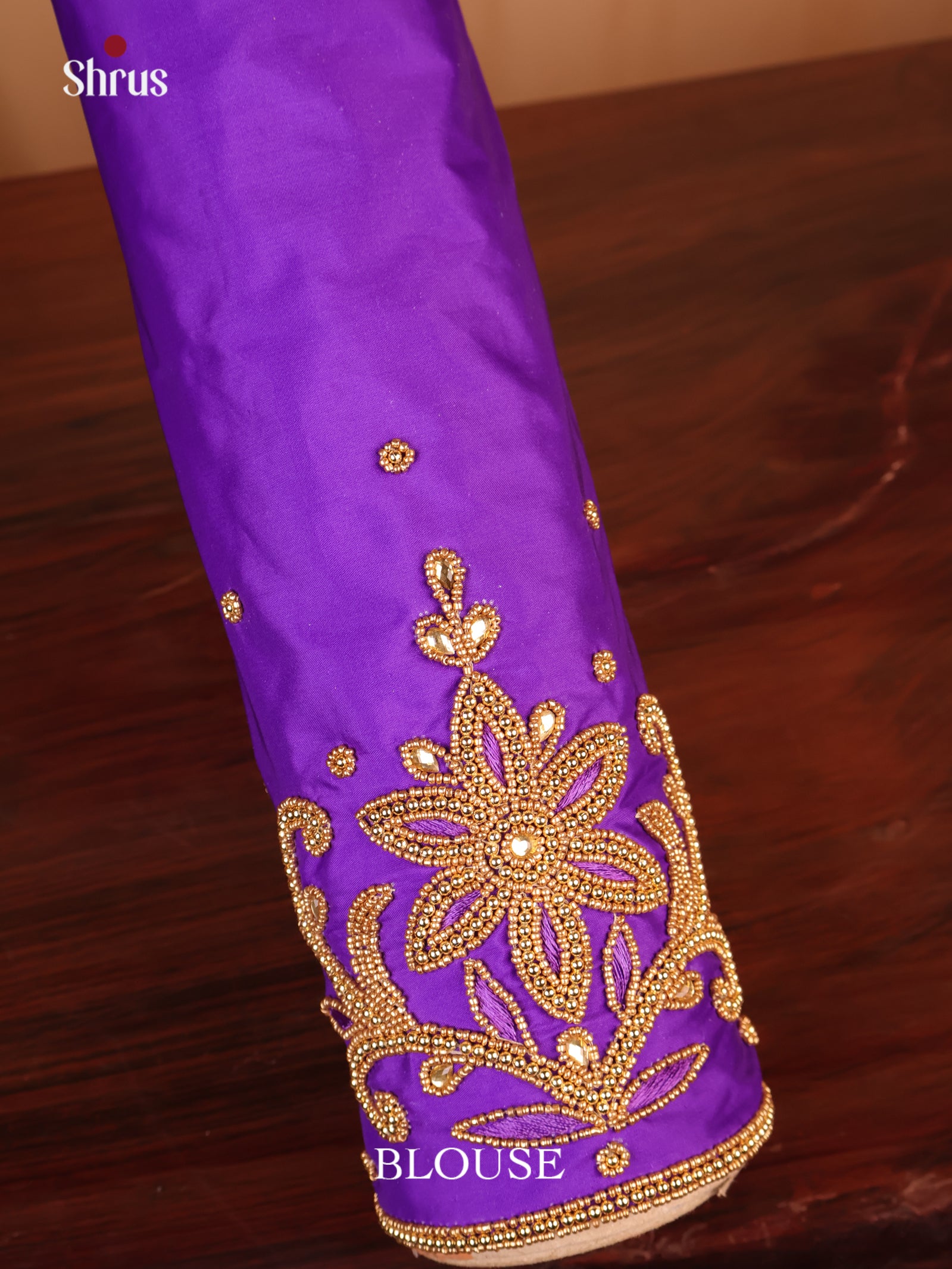 Purple - Aari Blouse - Shop on Shrus.com