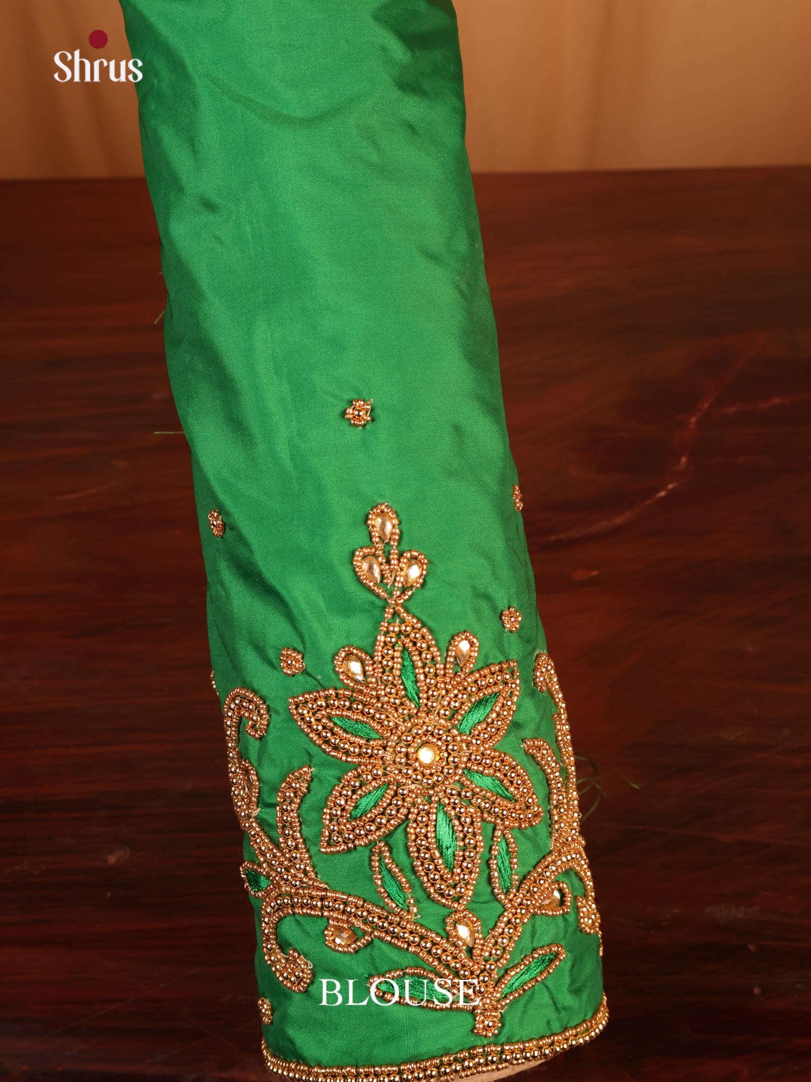 Green - Aari Blouse - Shop on Shrus.com