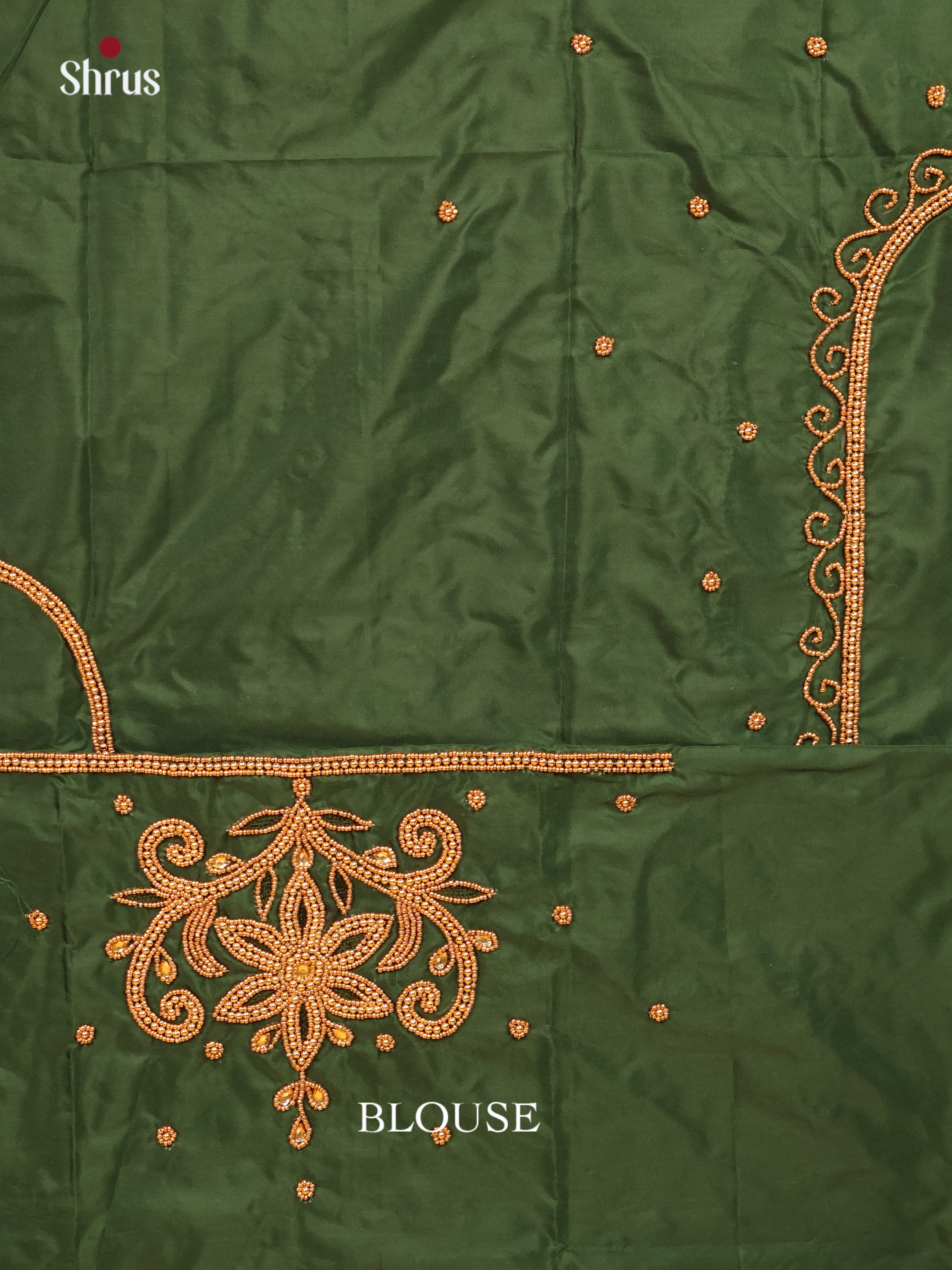 Green - Aari Blouse - Shop on Shrus.com