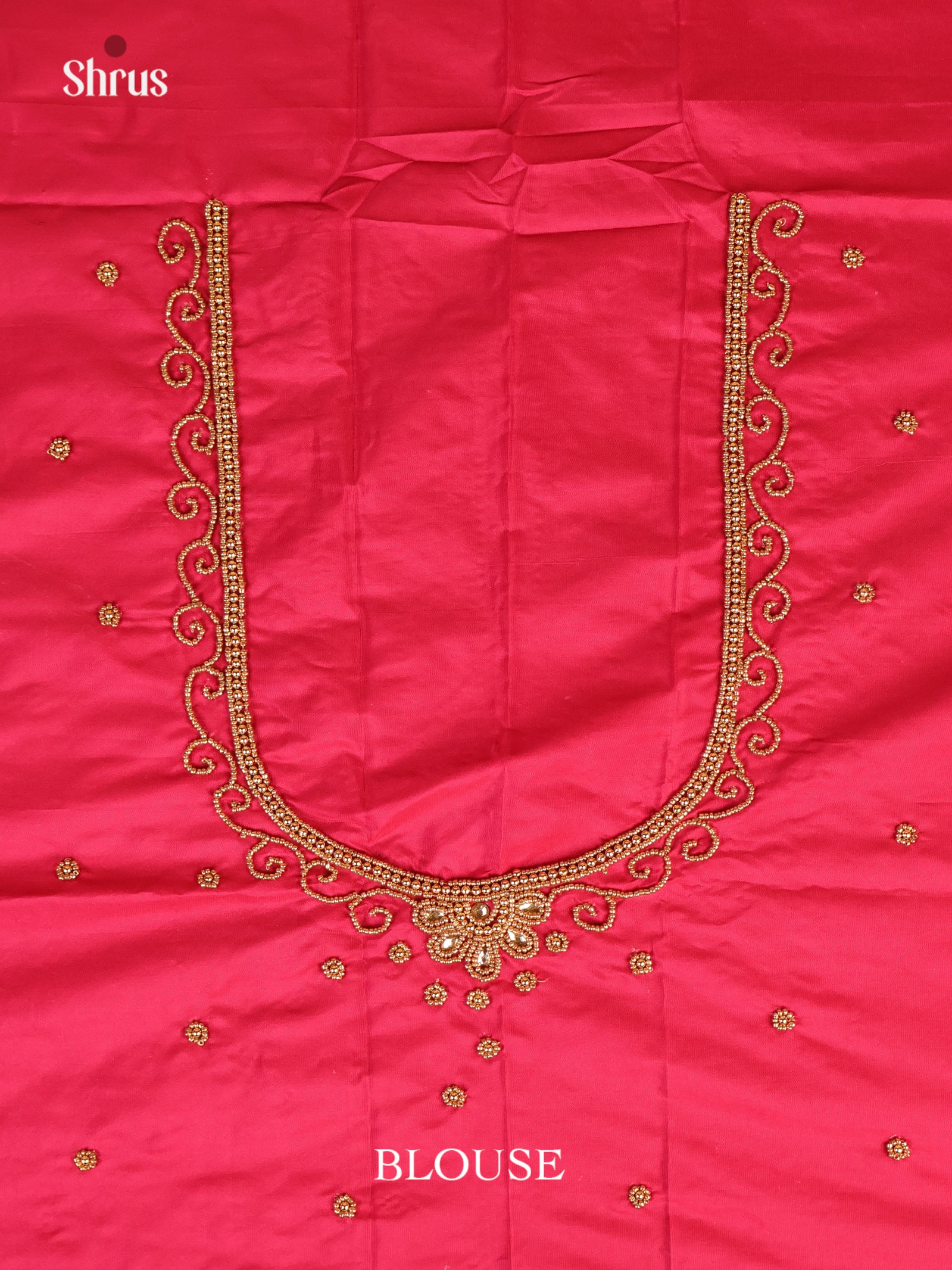 Pink - Aari Blouse - Shop on Shrus.com