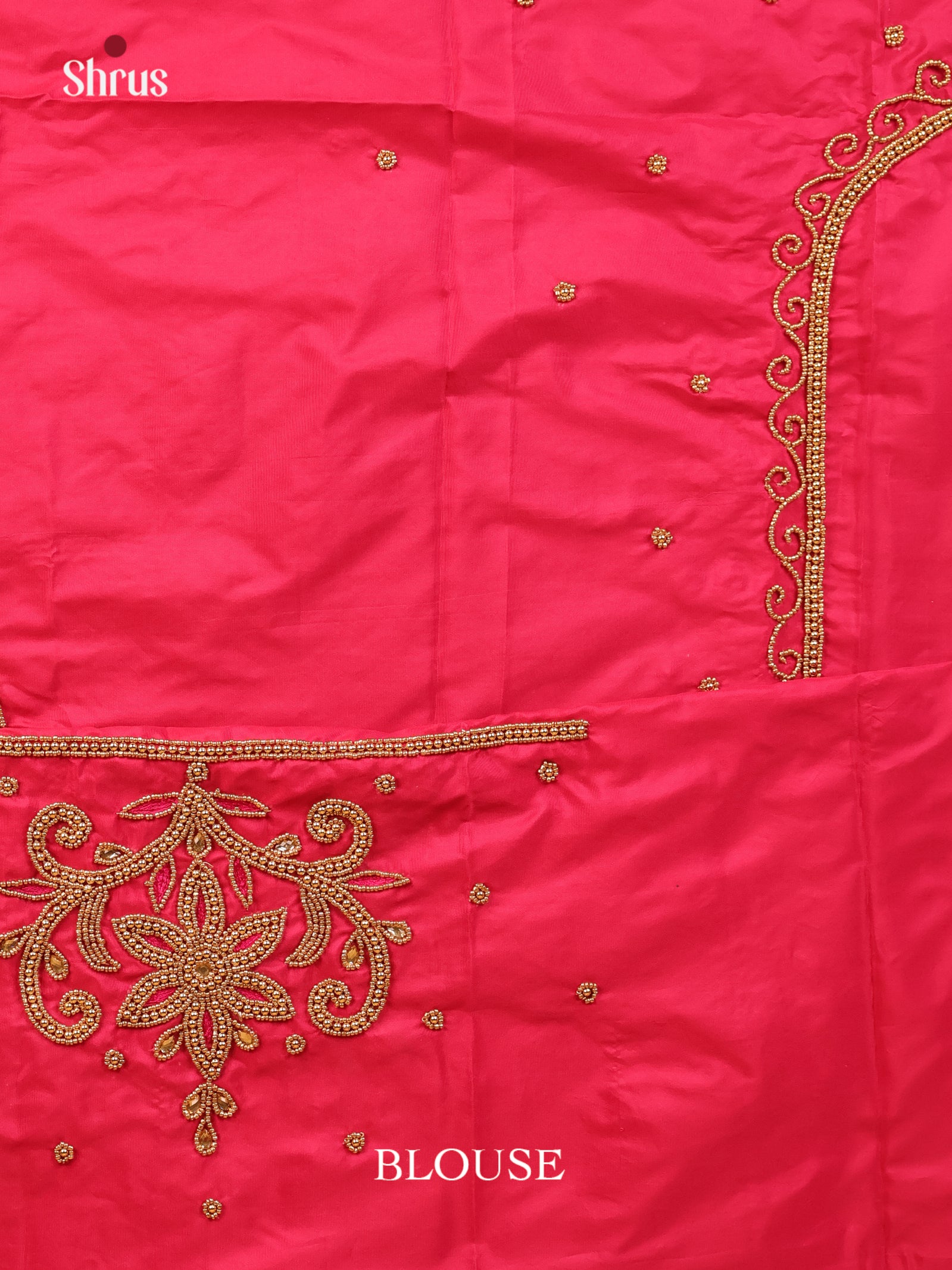 Pink - Aari Blouse - Shop on Shrus.com