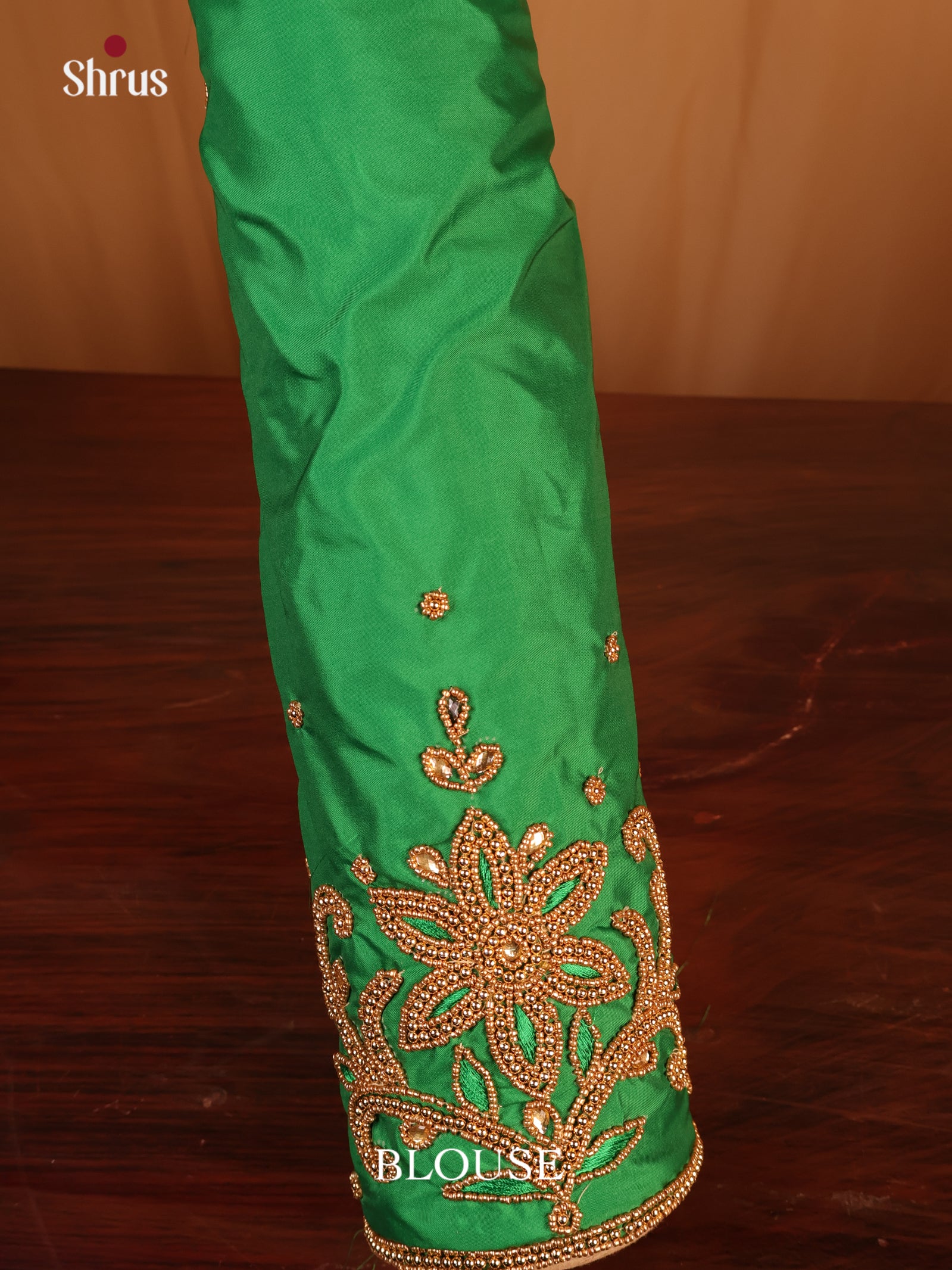 Green - Aari Blouse - Shop on Shrus.com