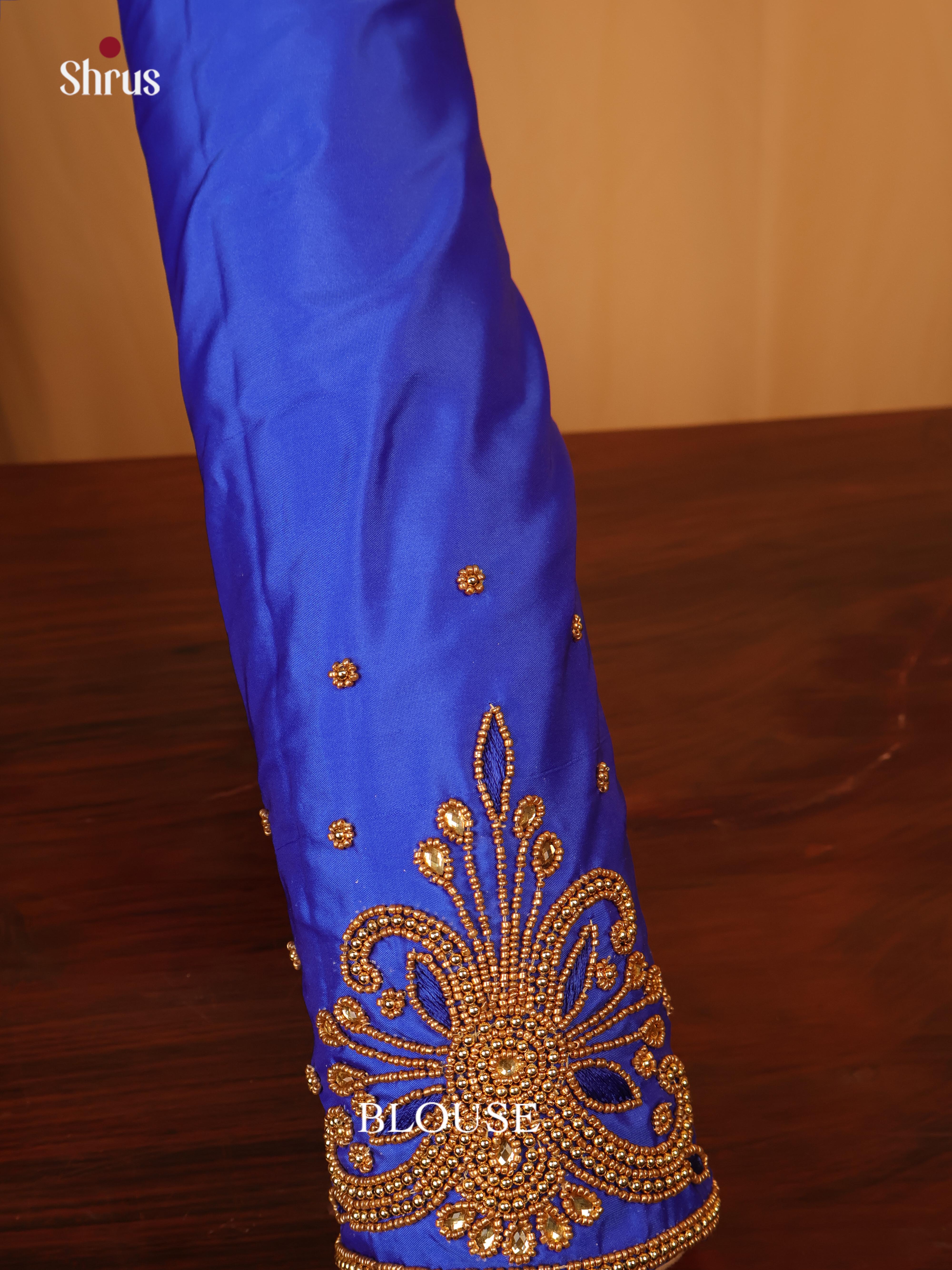 Blue - Aari Blouse - Shop on Shrus.com