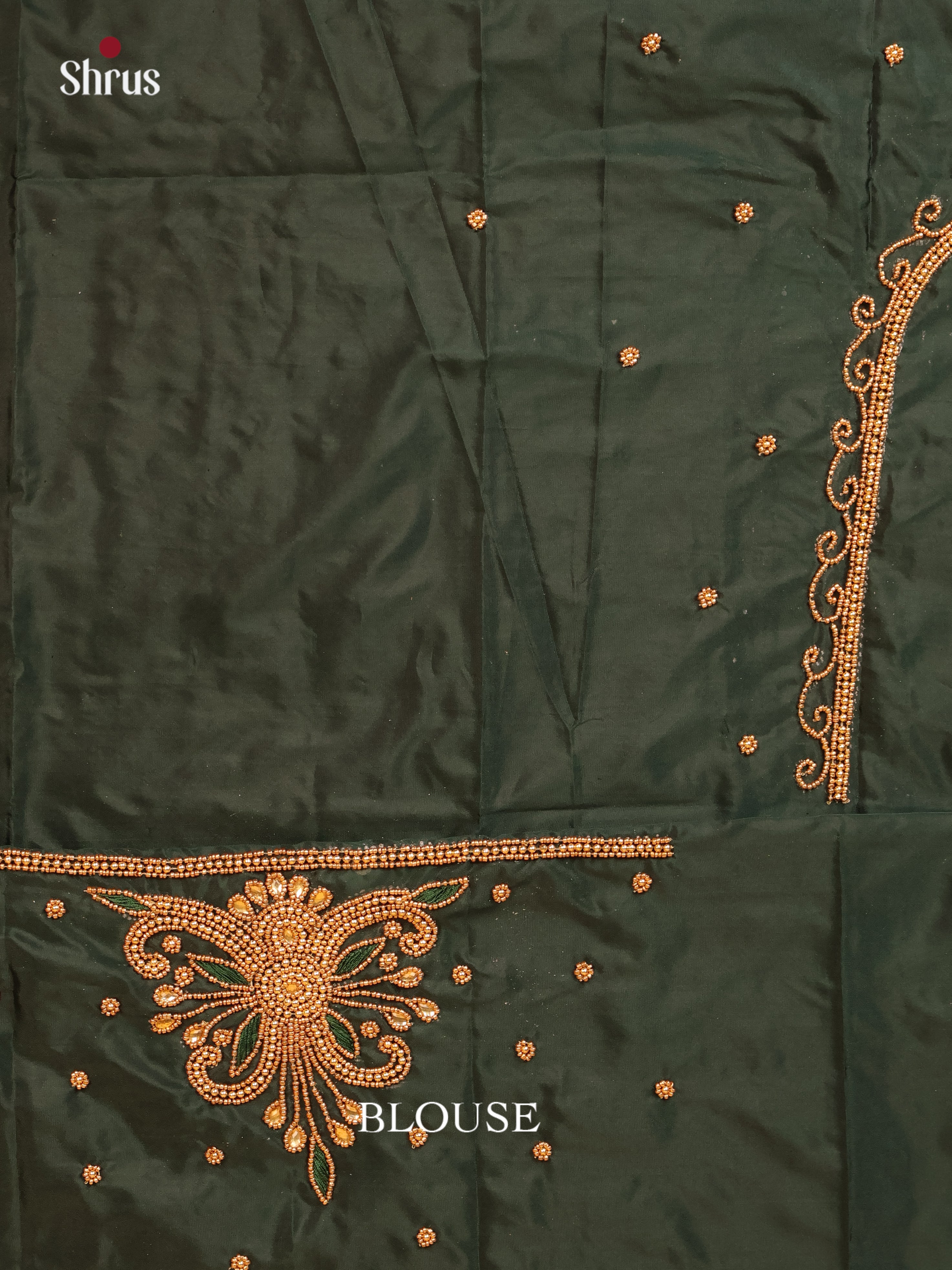 Green - Aari Blouse - Shop on Shrus.com