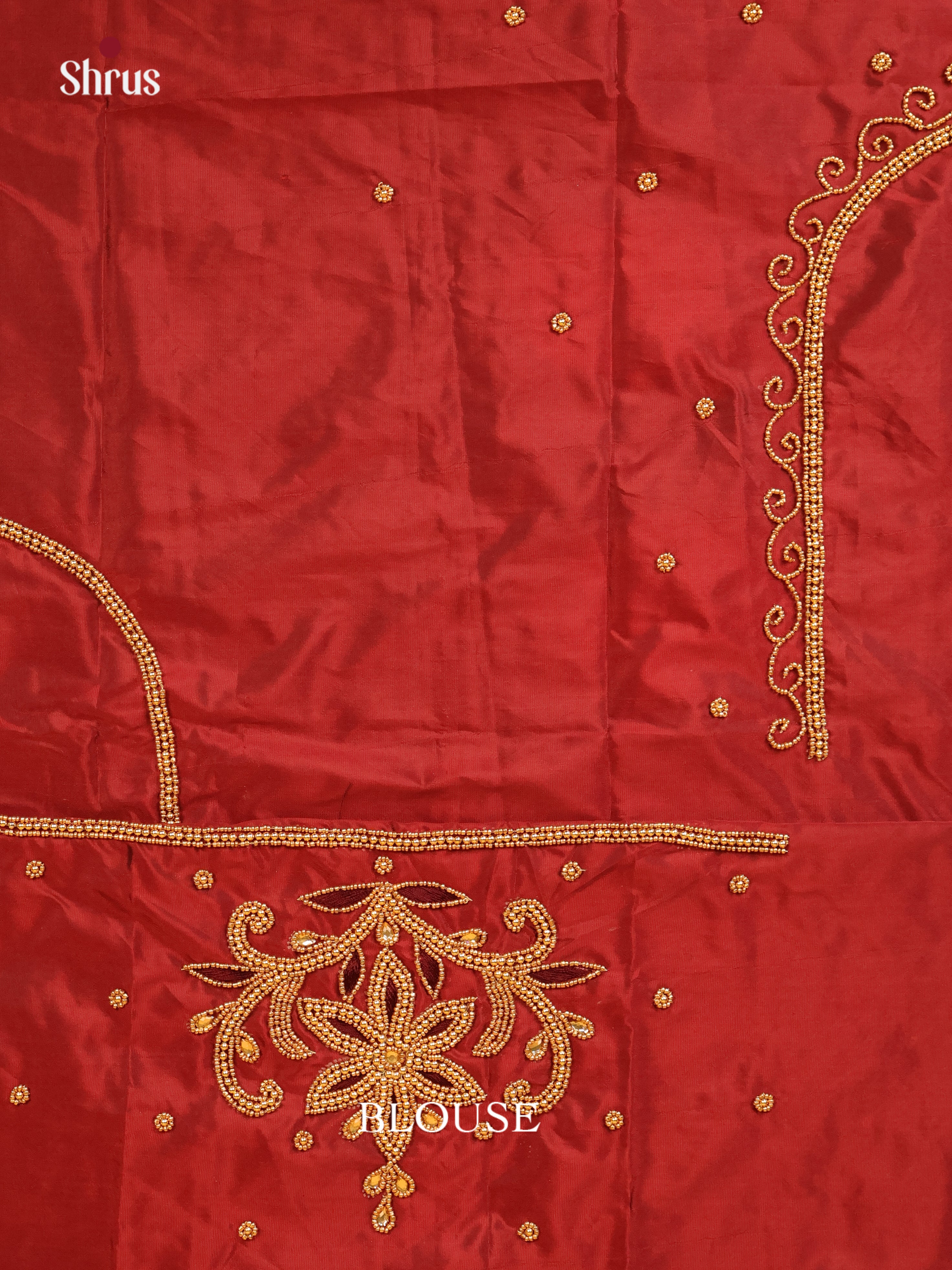 Brown - Aari Blouse - Shop on Shrus.com