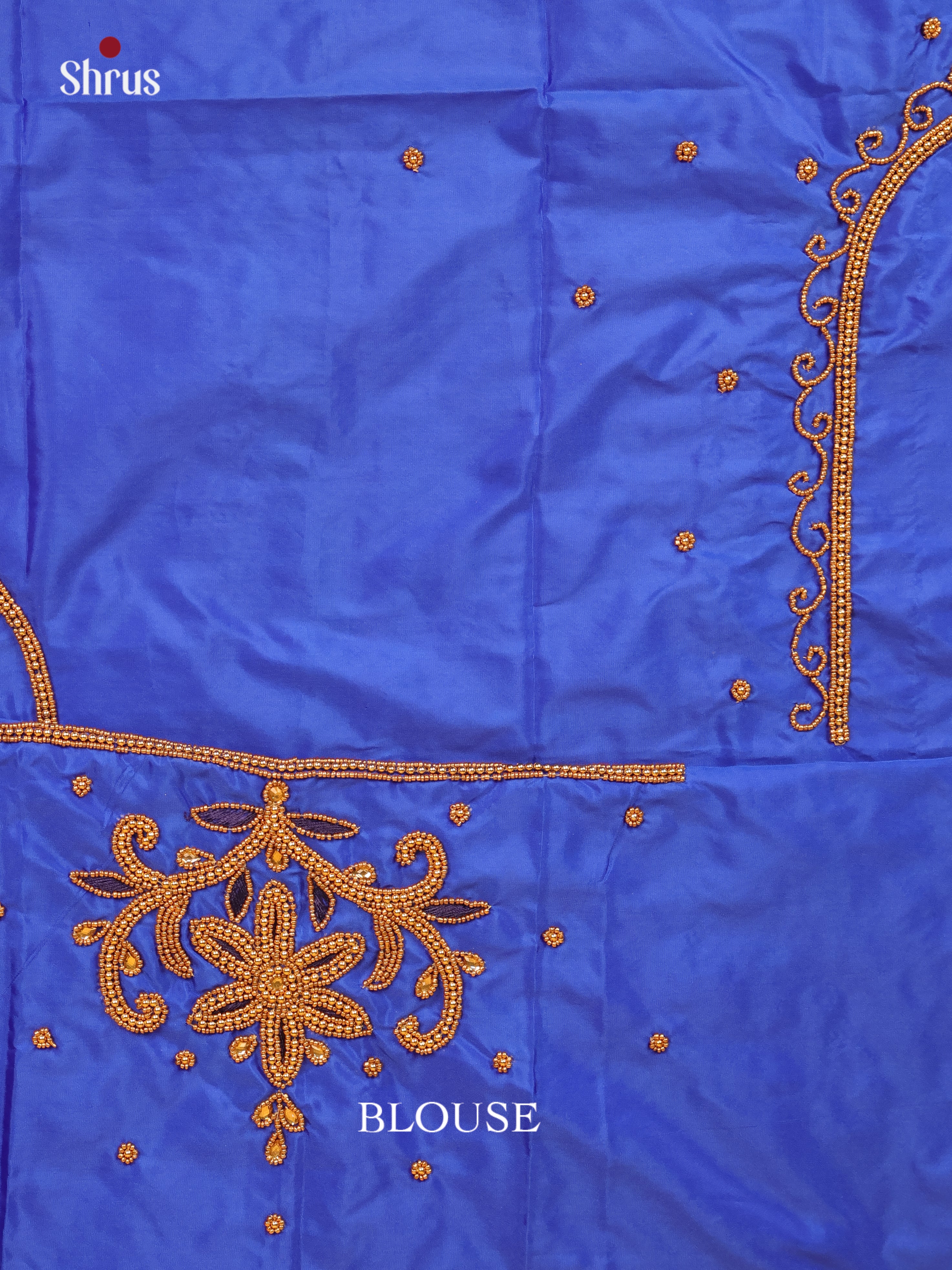 Blue - Aari Blouse - Shop on Shrus.com