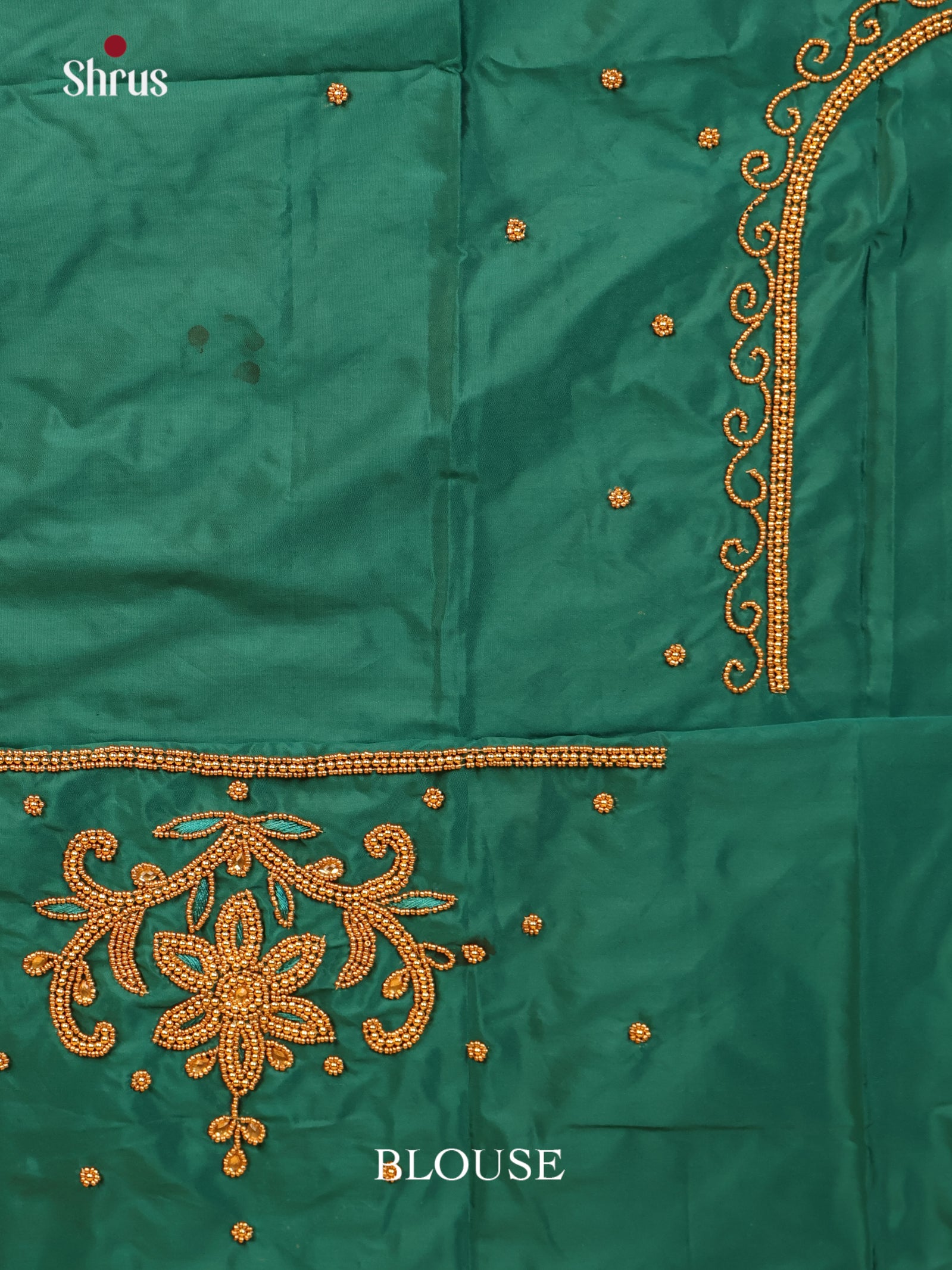 Green - Aari Blouse - Shop on Shrus.com