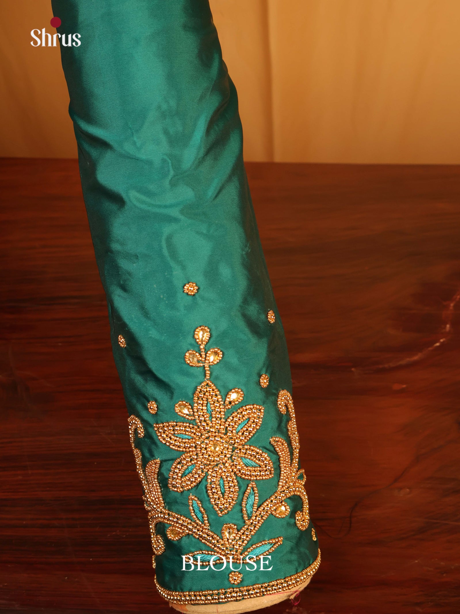 Green - Aari Blouse - Shop on Shrus.com