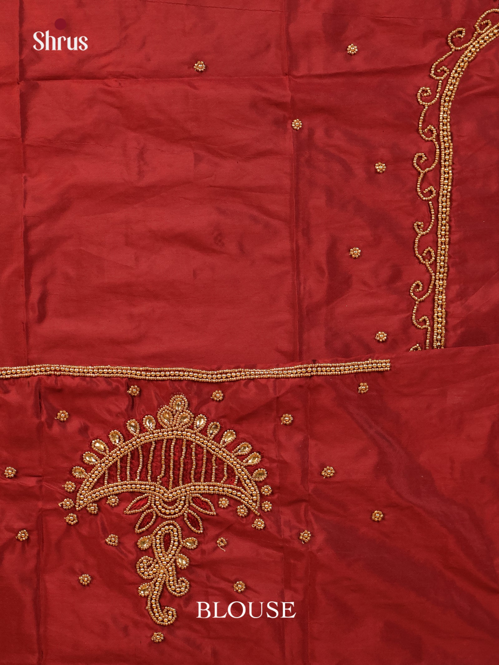 Brown - Aari Blouse - Shop on Shrus.com