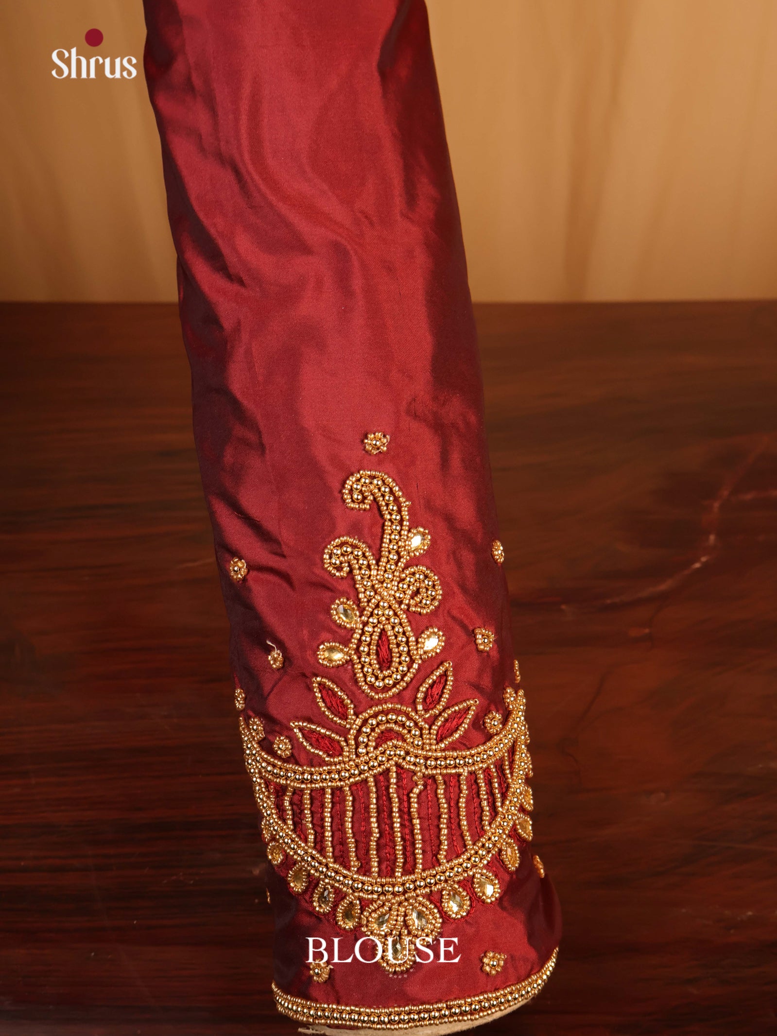 Brown - Aari Blouse - Shop on Shrus.com