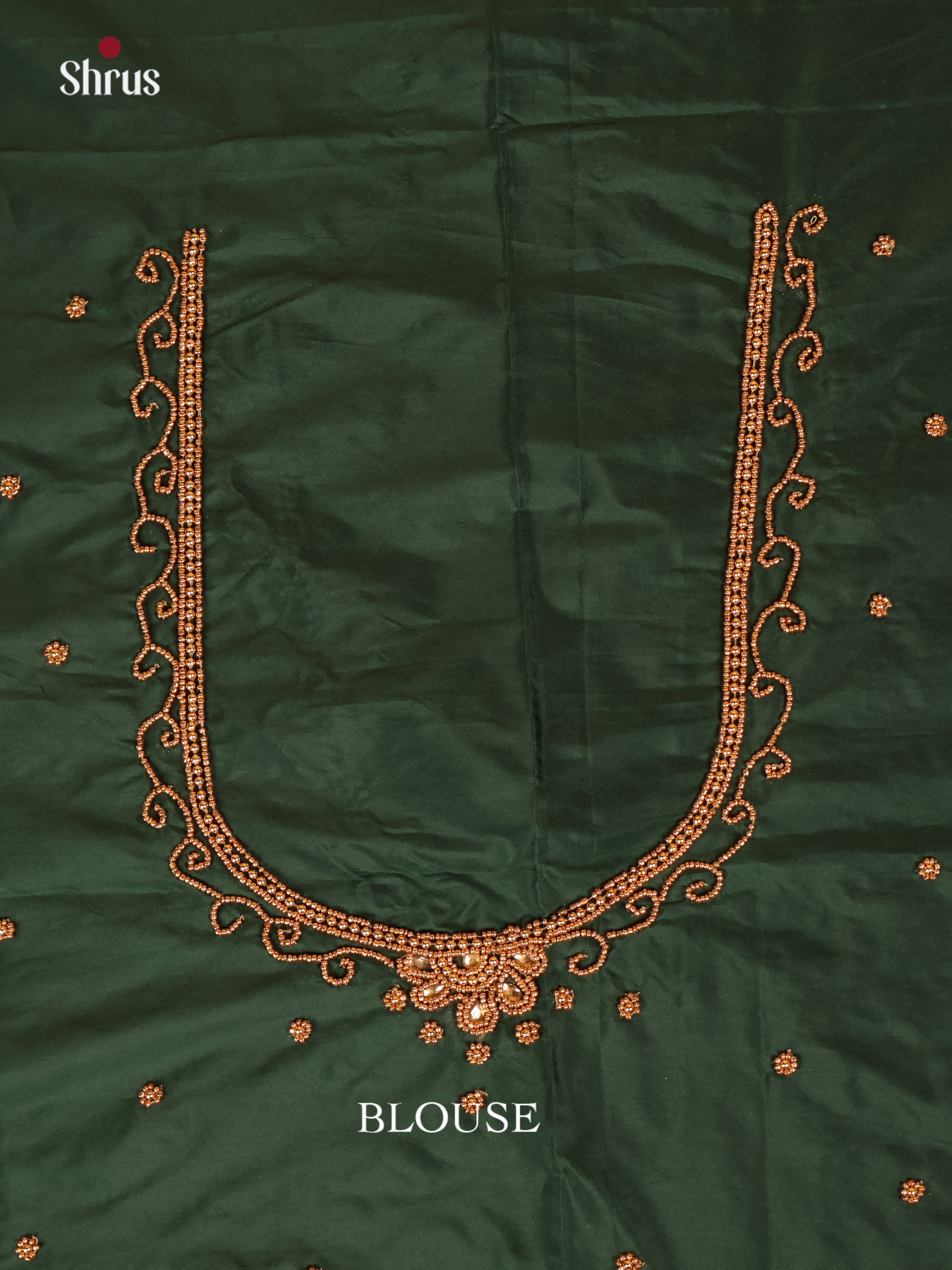 Green - Aari Blouse - Shop on Shrus.com