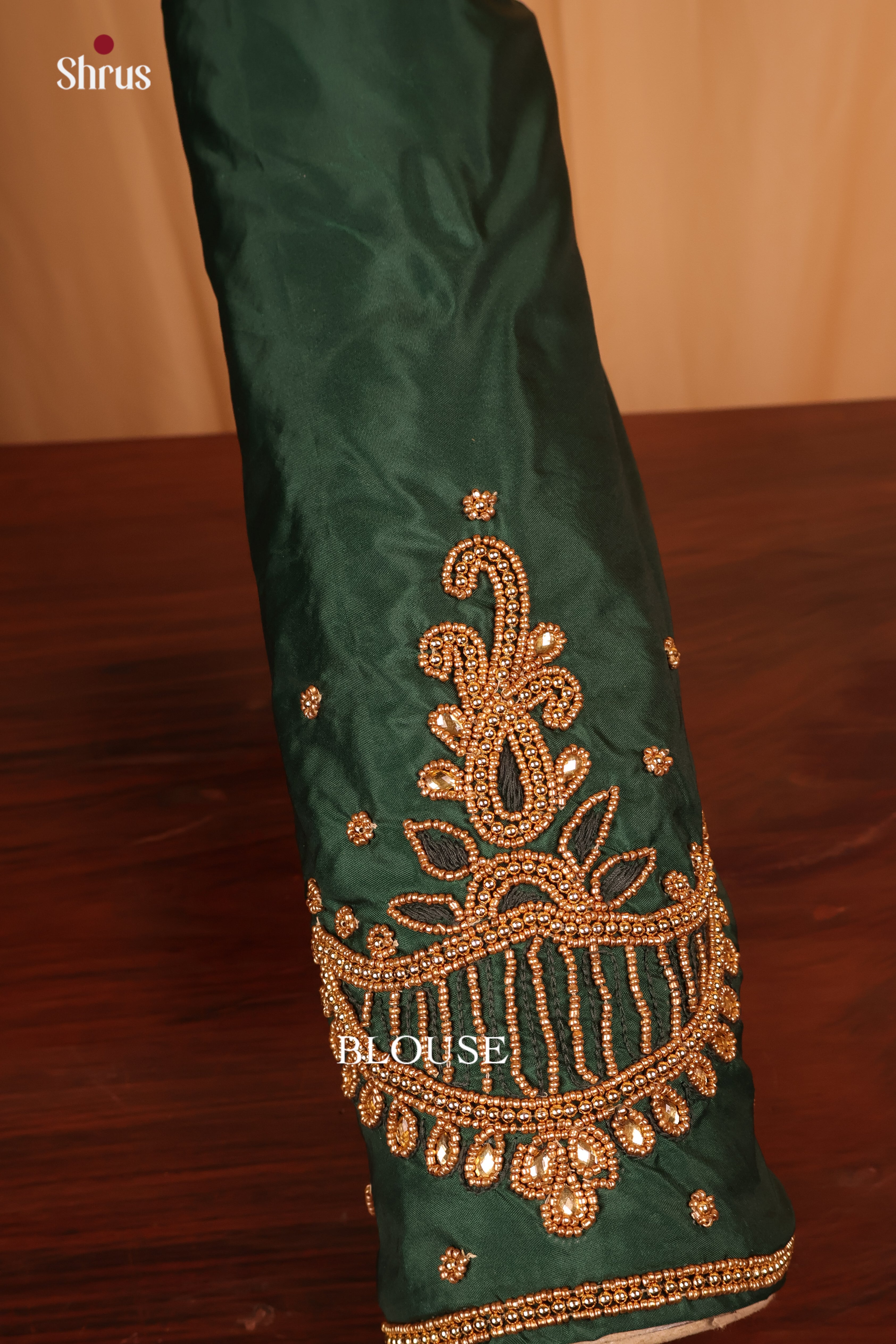 Green - Aari Blouse - Shop on Shrus.com