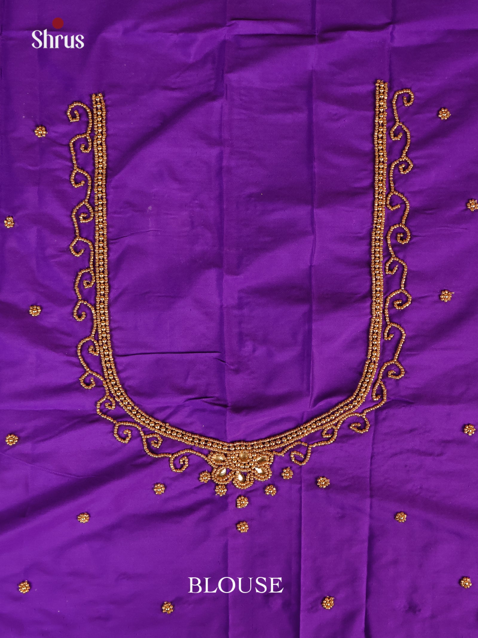 Purple - Aari Blouse - Shop on Shrus.com