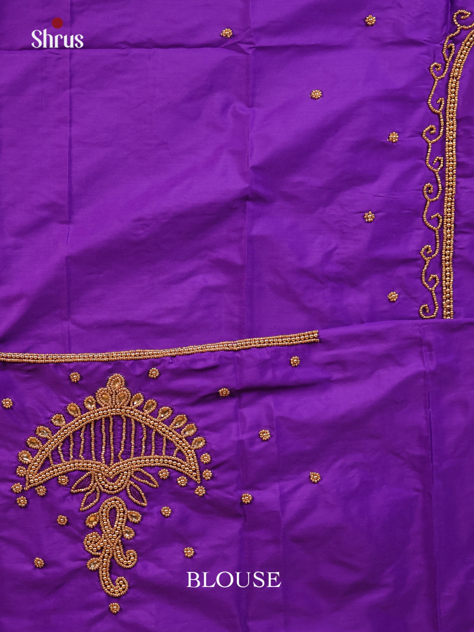 Purple - Aari Blouse - Shop on Shrus.com