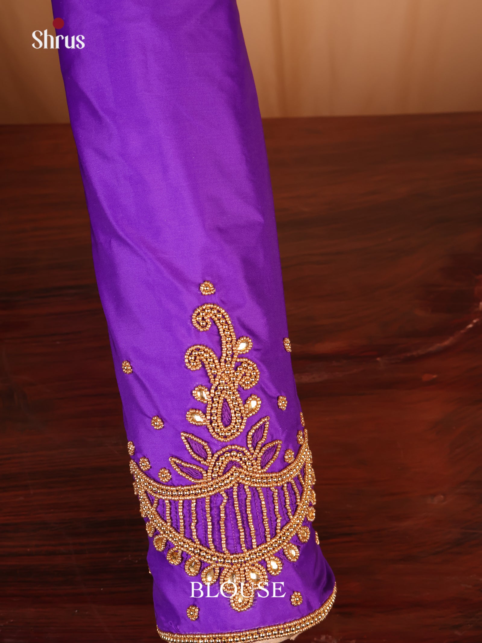 Purple - Aari Blouse - Shop on Shrus.com