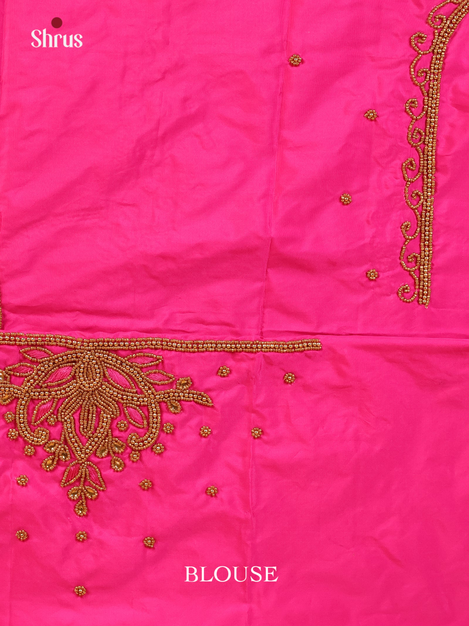 Pink - Aari Blouse - Shop on Shrus.com