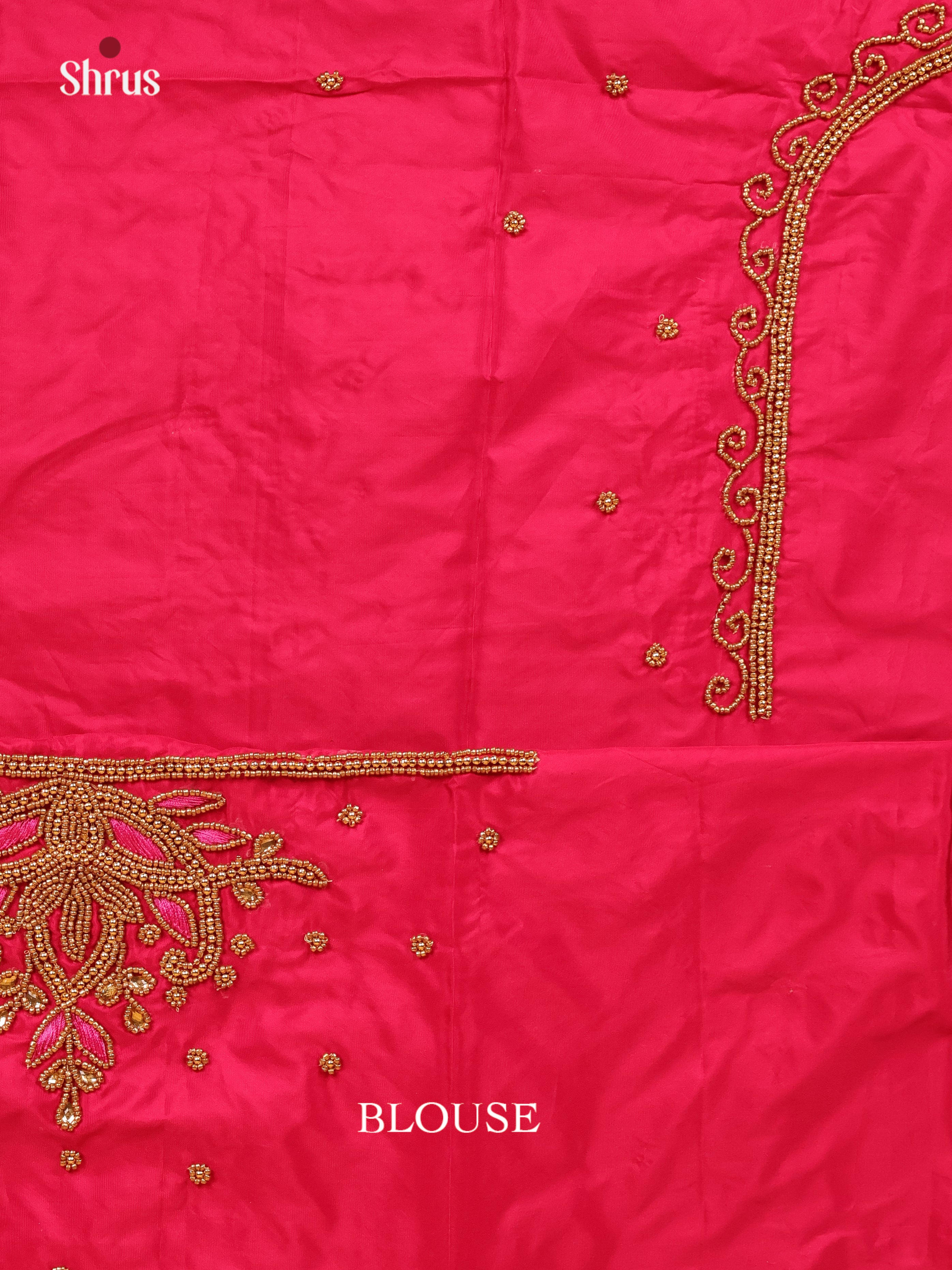 Pink - Aari Blouse - Shop on Shrus.com