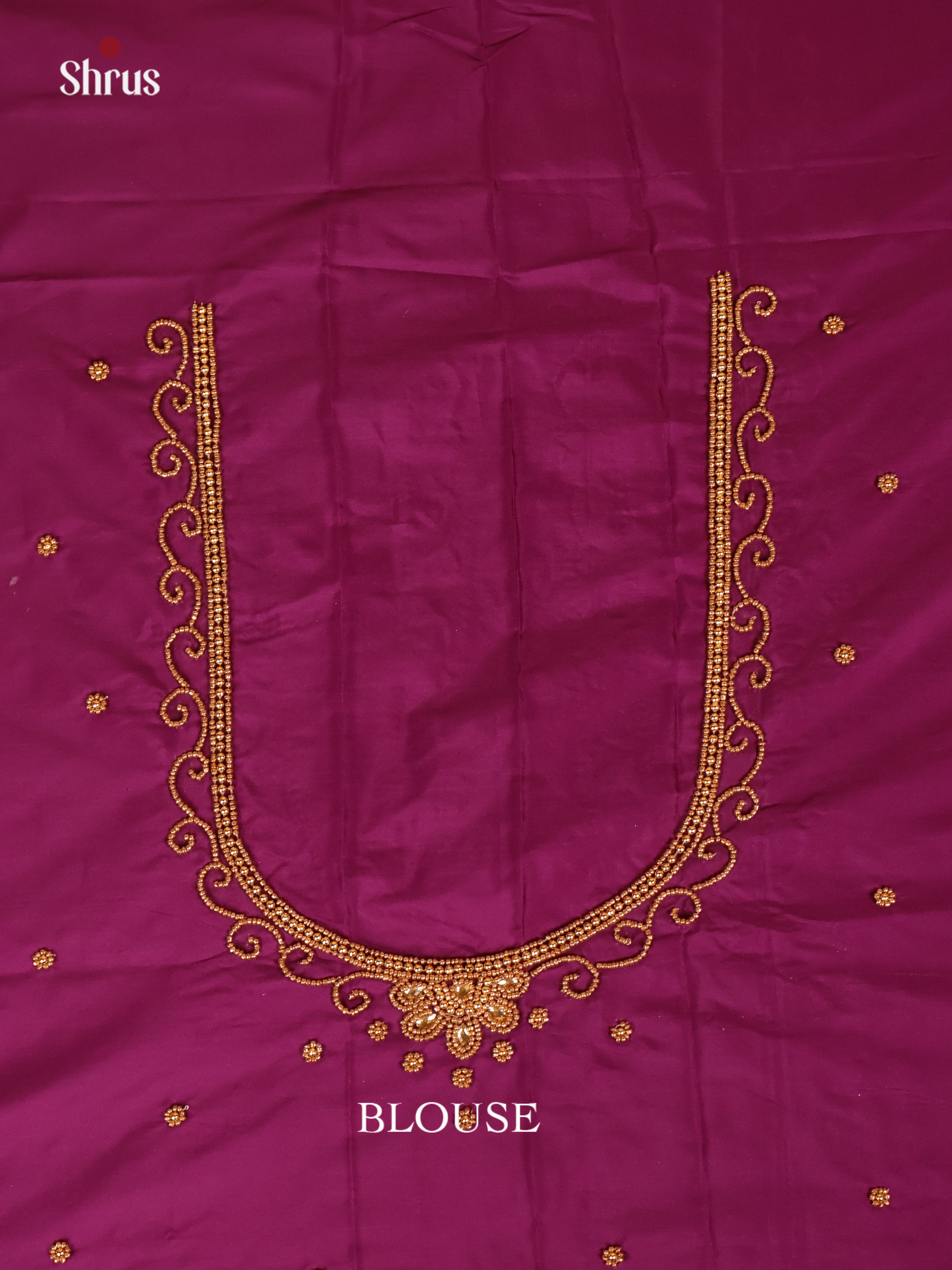 Purple - Aari Blouse - Shop on Shrus.com