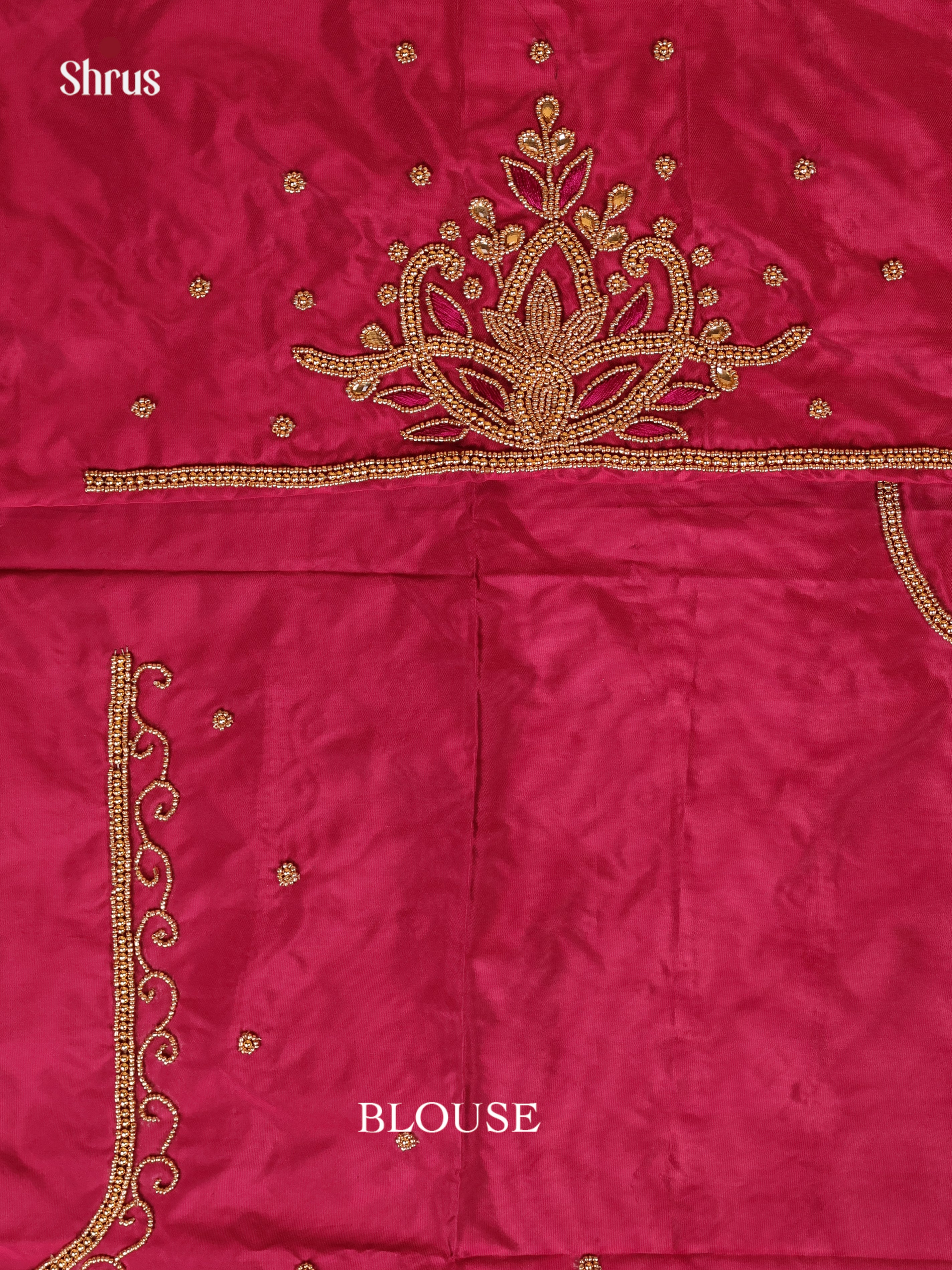Maroon - Aari Blouse - Shop on Shrus.com
