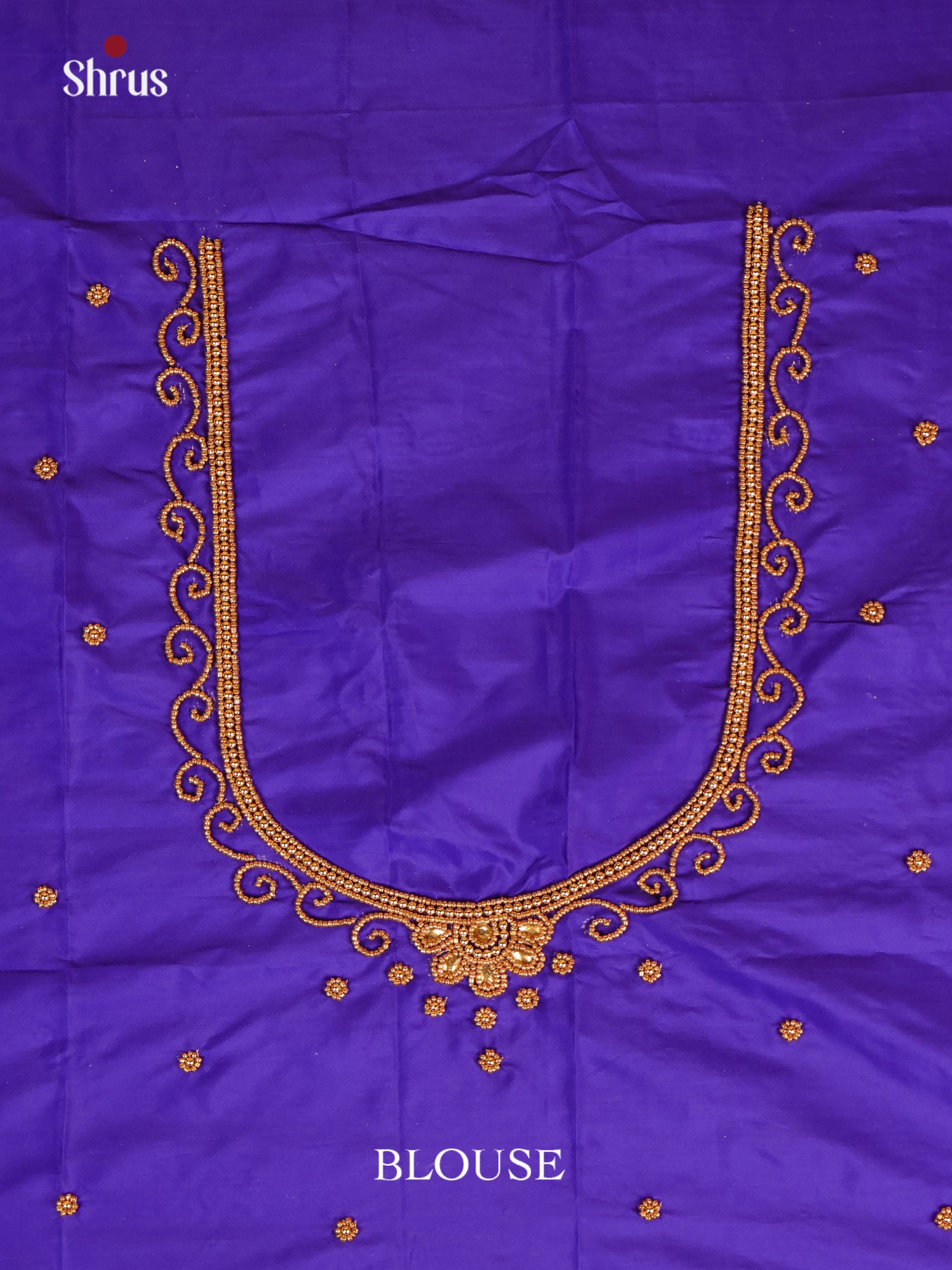 Purple- Aari Blouse - Shop on Shrus.com