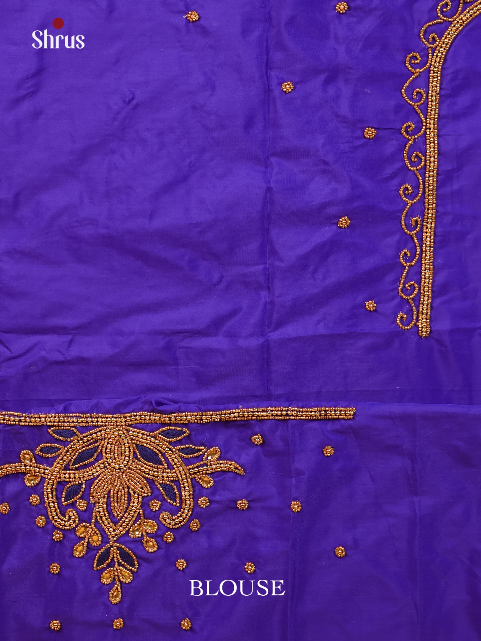 Purple- Aari Blouse - Shop on Shrus.com