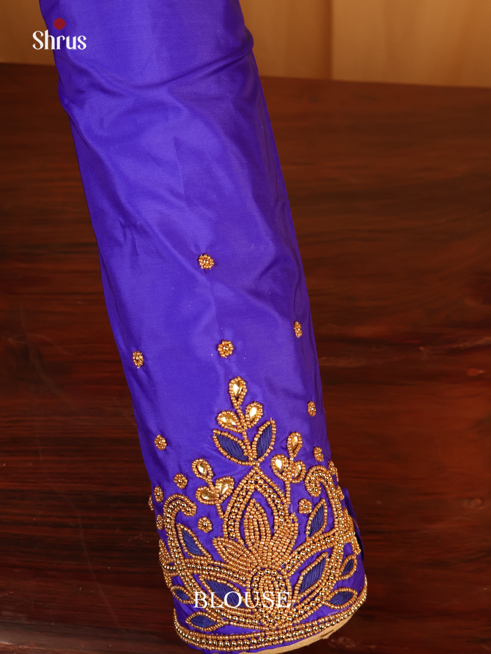 Purple- Aari Blouse - Shop on Shrus.com