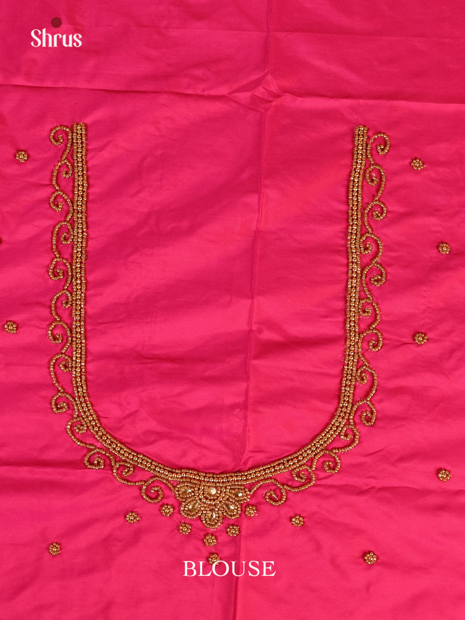 Pink - Aari Blouse - Shop on Shrus.com