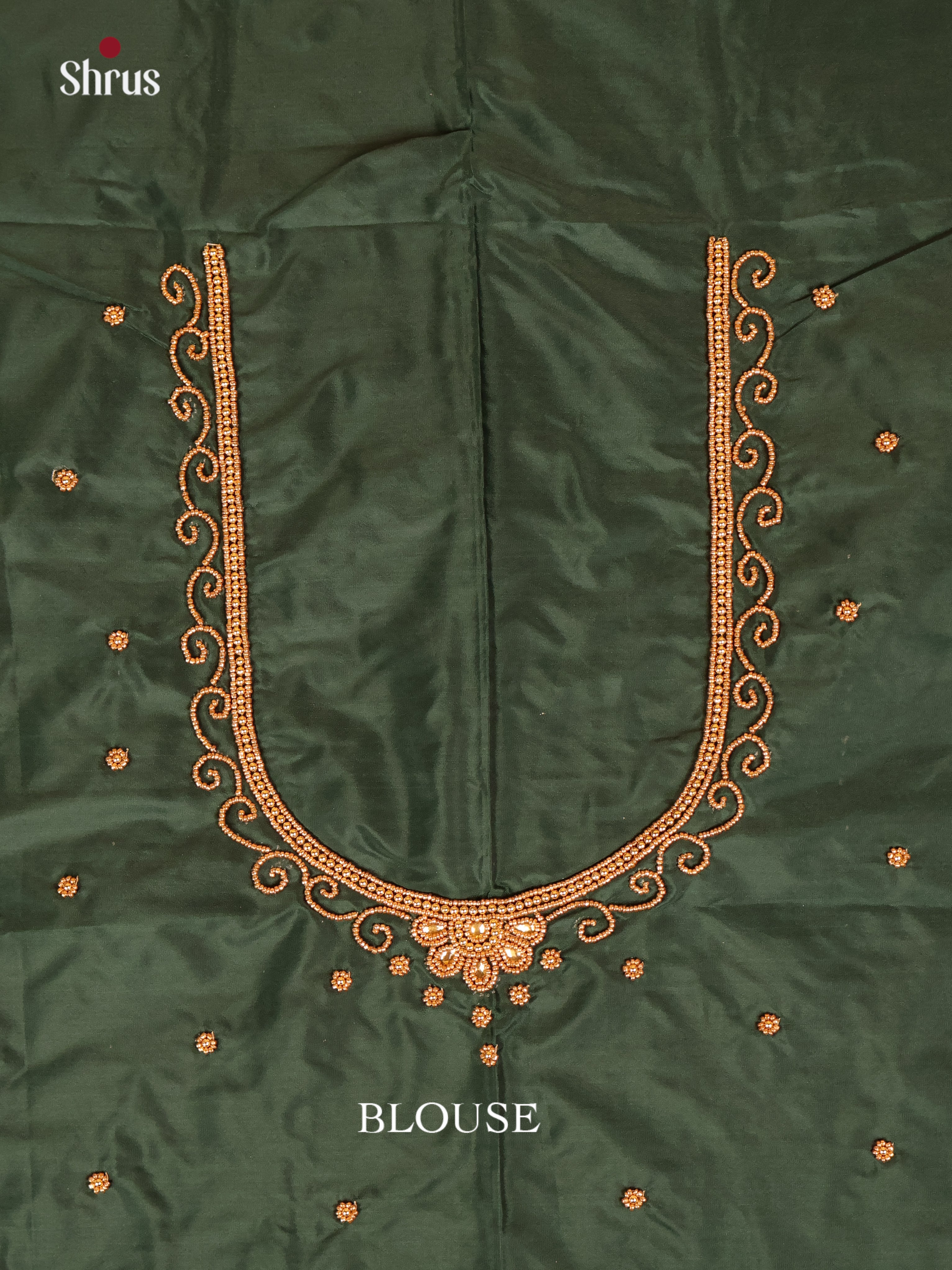 Green - Aari Blouse - Shop on Shrus.com