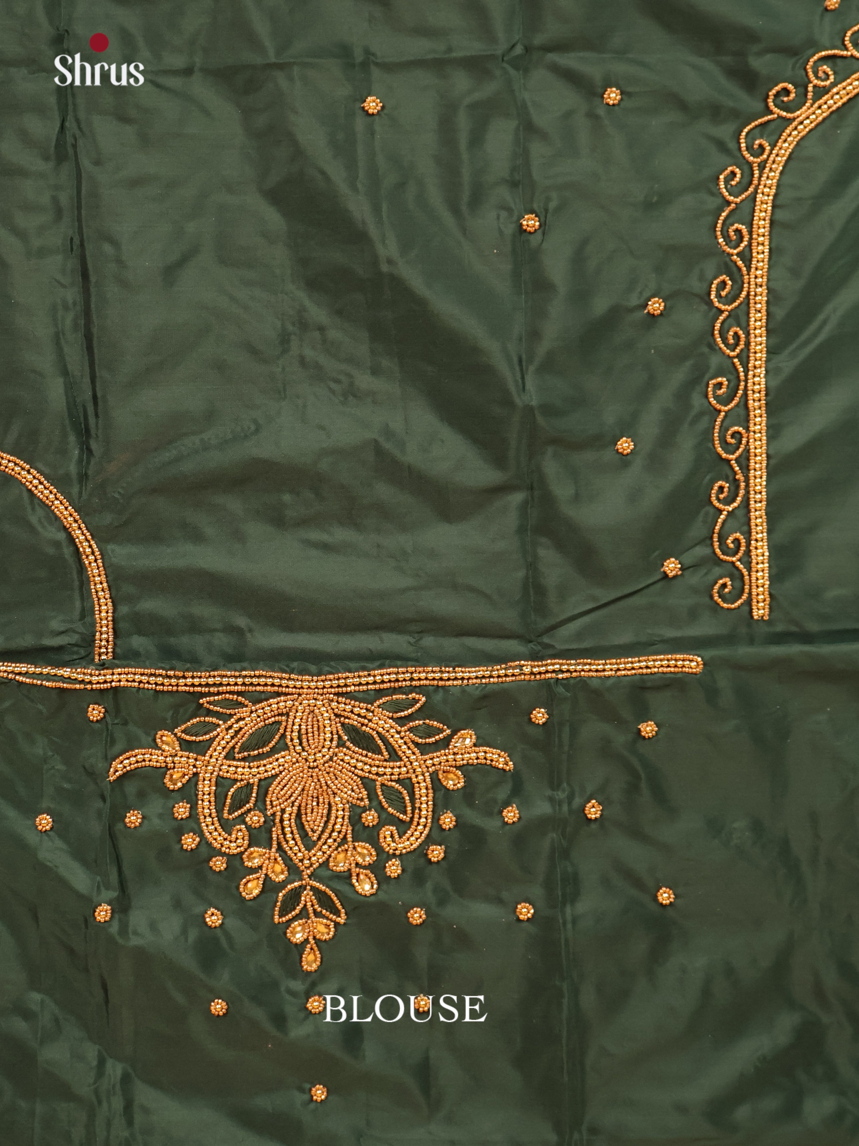 Green - Aari Blouse - Shop on Shrus.com