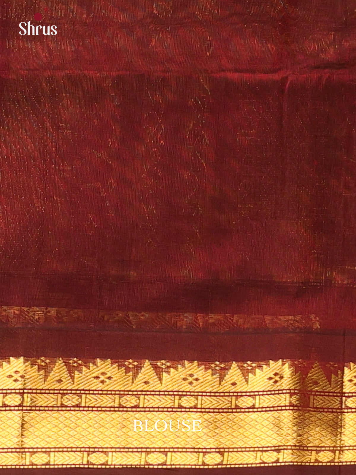 Mustardy Green & Brown - Silk Cotton Saree - Shop on Shrus.com